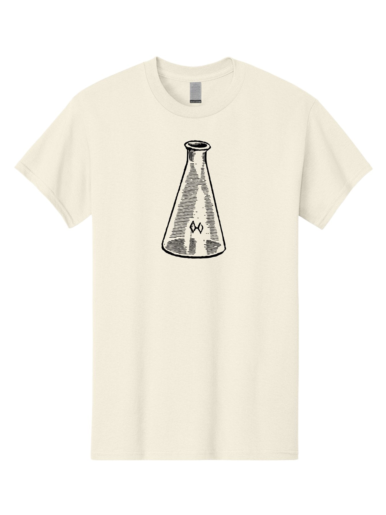 Erlenmeyer-Flask Men'S Graphic Tee, 100% Cotton, Comfortable Casual Summer Wear, Machine Washable, Erlenmeyer Flask, Laboratory Equipment, Science, Chemistry, Laboratory Glassware, Experimental Apparatus, Scientific Tools, Research Equipment Aad597