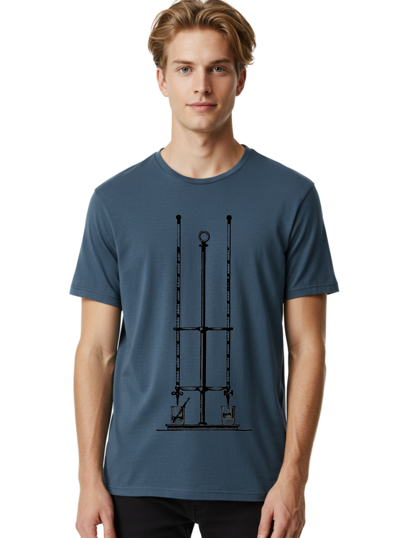 Fireplace-Tool-Stand Men'S Graphic Tee, 100% Cotton, Comfortable Casual Summer Wear, Machine Washable, Fireplace Tools, Companion Set, Fireplace Accessories, Hearth Equipment, Fireplace Poker, Tongs, Shovel, Fireplace Stand, Wrought Iron, Aad599