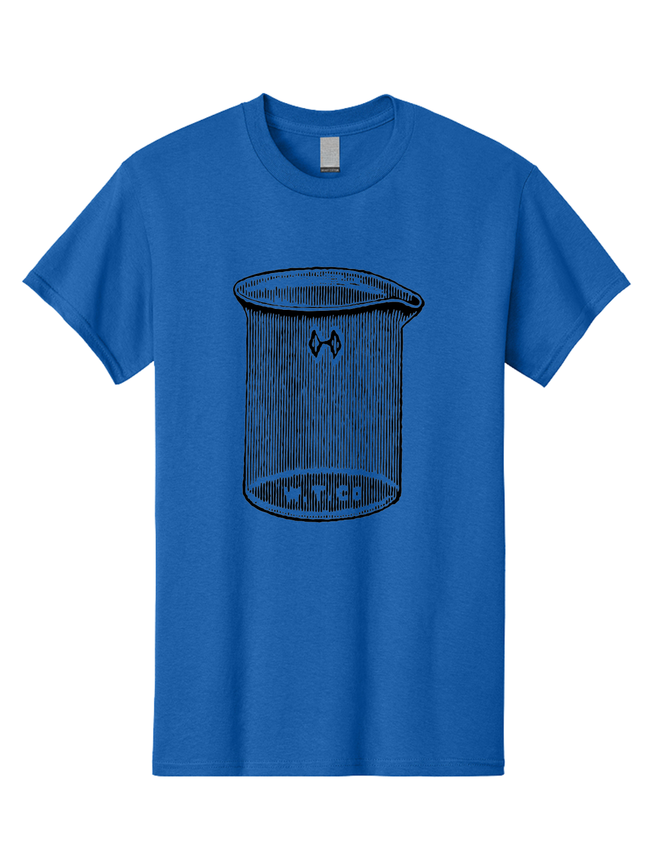 Glass-Beaker Men'S Graphic Tee, 100% Cotton, Comfortable Casual Summer Wear, Machine Washable, Chemical Beaker, Laboratory Equipment, Black And White Illustration, Scientific Glassware, Hazardous Materials Symbol, Chemistry Experiments, Aad601 9