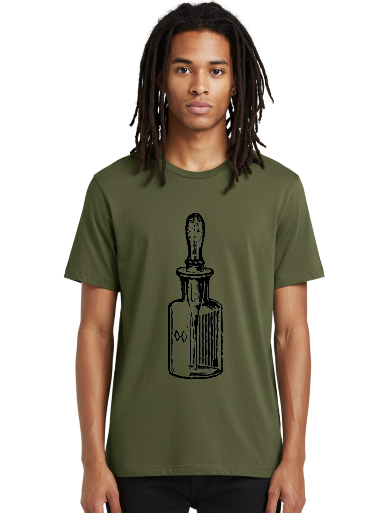 Glass-Bottle-Dropper Men'S Graphic Tee, 100% Cotton, Comfortable Casual Summer Wear, Machine Washable, Glass Bottle, Medicine Container, Vintage Apothecary, Stopper, Medical Equipment, Retro Pharmacy, Historical Medicine Aad602 26