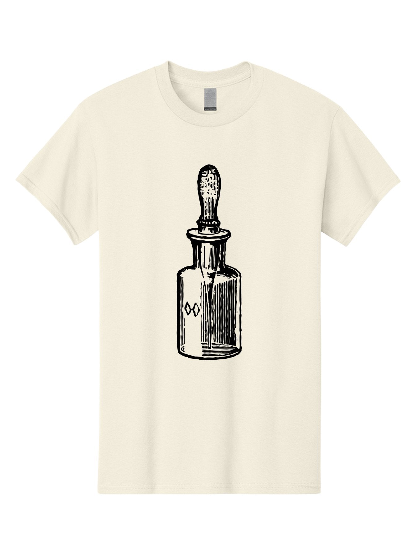 Glass-Bottle-Dropper Men'S Graphic Tee, 100% Cotton, Comfortable Casual Summer Wear, Machine Washable, Glass Bottle, Medicine Container, Vintage Apothecary, Stopper, Medical Equipment, Retro Pharmacy, Historical Medicine Aad602 11