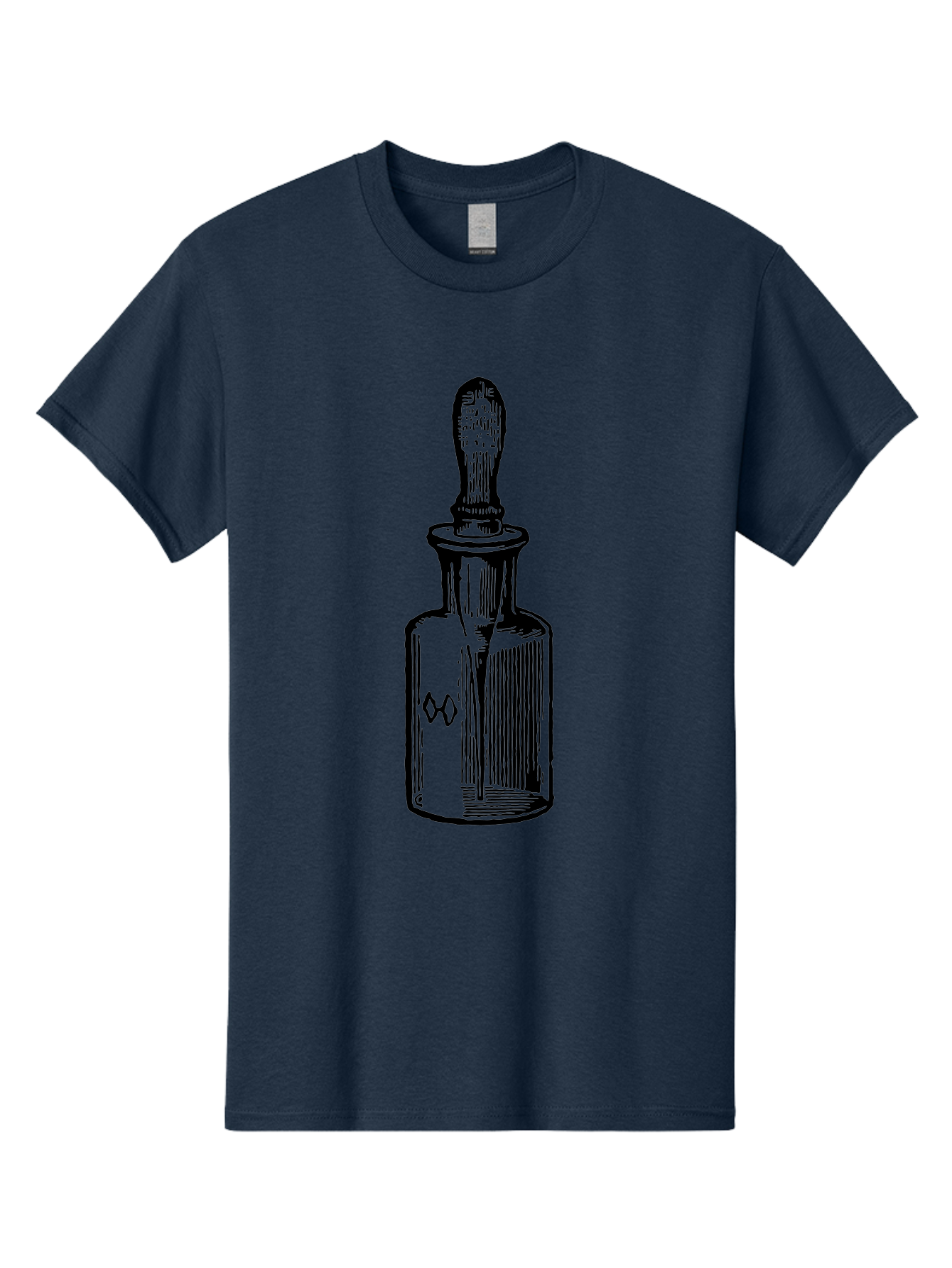 Glass-Bottle-Dropper Men'S Graphic Tee, 100% Cotton, Comfortable Casual Summer Wear, Machine Washable, Glass Bottle, Medicine Container, Vintage Apothecary, Stopper, Medical Equipment, Retro Pharmacy, Historical Medicine Aad602 27