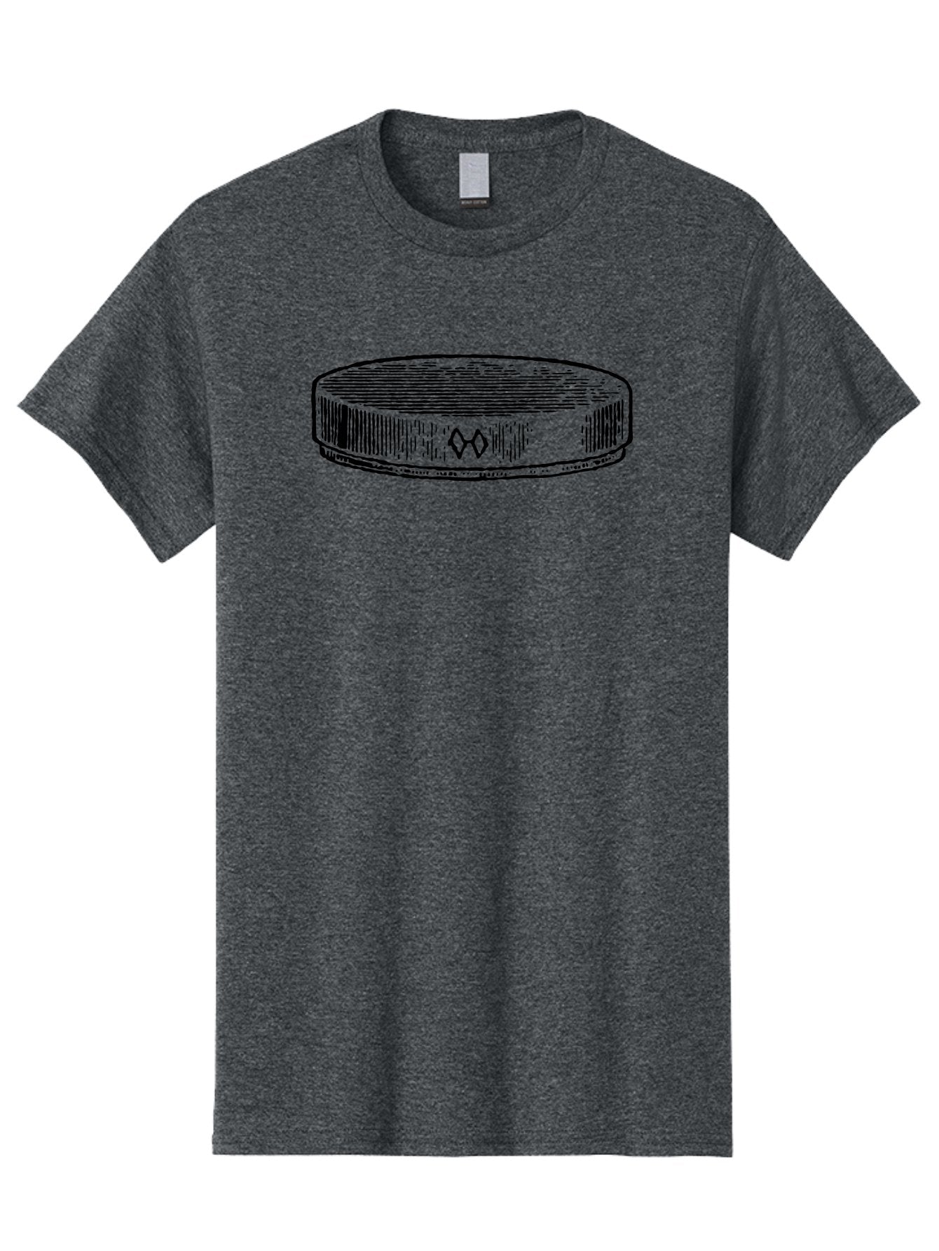 Hockey-Puck Men'S Graphic Tee, 100% Cotton, Comfortable Casual Summer Wear, Machine Washable, Hockey Puck, Sports Equipment, Ice Hockey, Athletic Gear, Winter Sports, Competitive Teams, Nhl Symbol, Puck Design Aad609 15