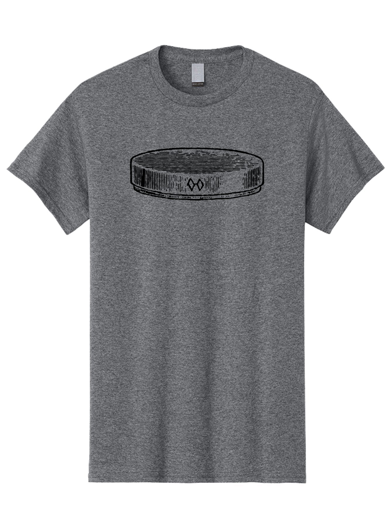 Hockey-Puck Men'S Graphic Tee, 100% Cotton, Comfortable Casual Summer Wear, Machine Washable, Hockey Puck, Sports Equipment, Ice Hockey, Athletic Gear, Winter Sports, Competitive Teams, Nhl Symbol, Puck Design Aad609 6