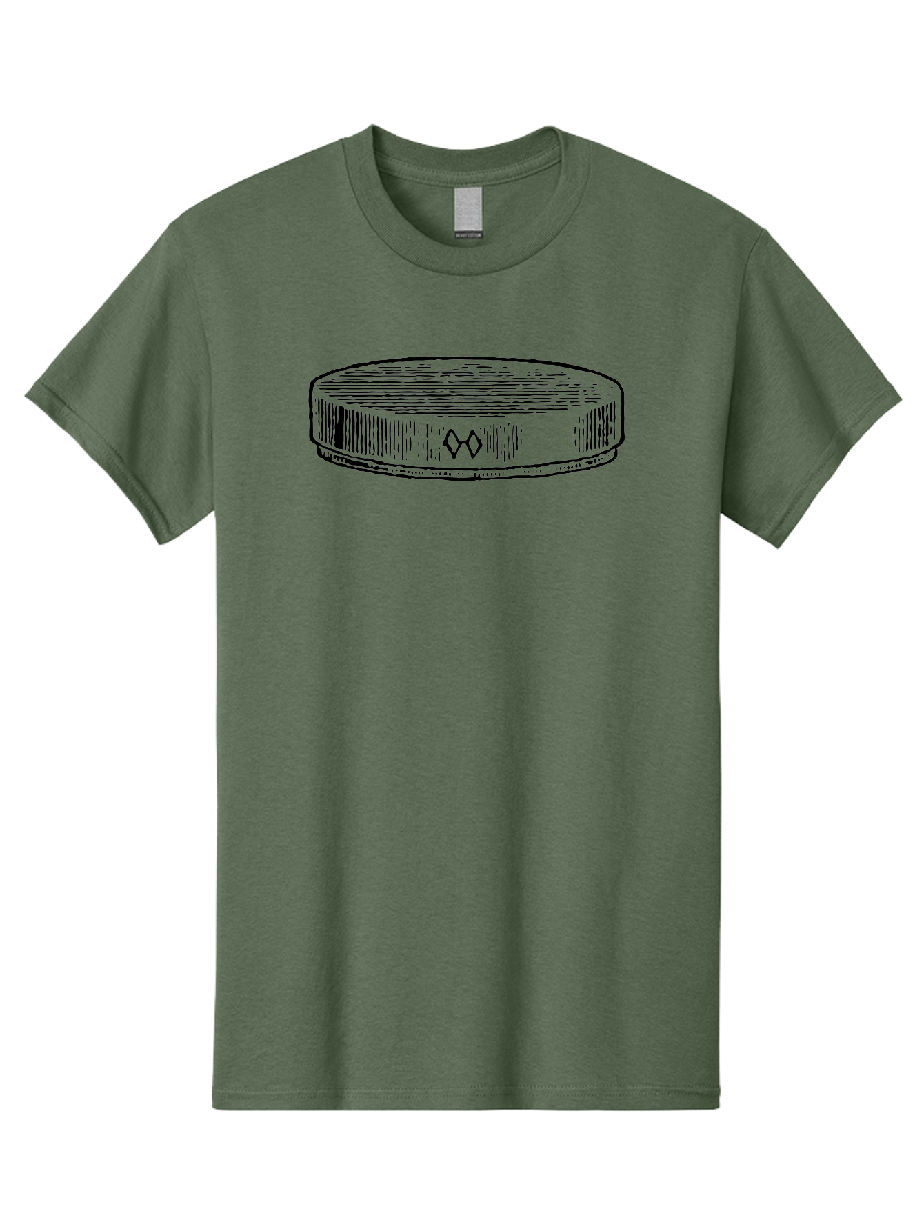 Hockey-Puck Men'S Graphic Tee, 100% Cotton, Comfortable Casual Summer Wear, Machine Washable, Hockey Puck, Sports Equipment, Ice Hockey, Athletic Gear, Winter Sports, Competitive Teams, Nhl Symbol, Puck Design Aad609 21