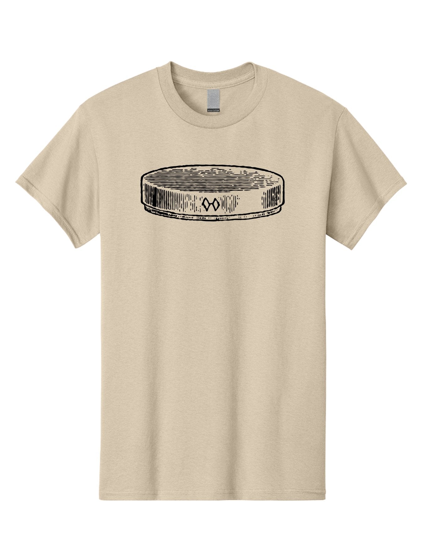 Hockey-Puck Men'S Graphic Tee, 100% Cotton, Comfortable Casual Summer Wear, Machine Washable, Hockey Puck, Sports Equipment, Ice Hockey, Athletic Gear, Winter Sports, Competitive Teams, Nhl Symbol, Puck Design Aad609 8