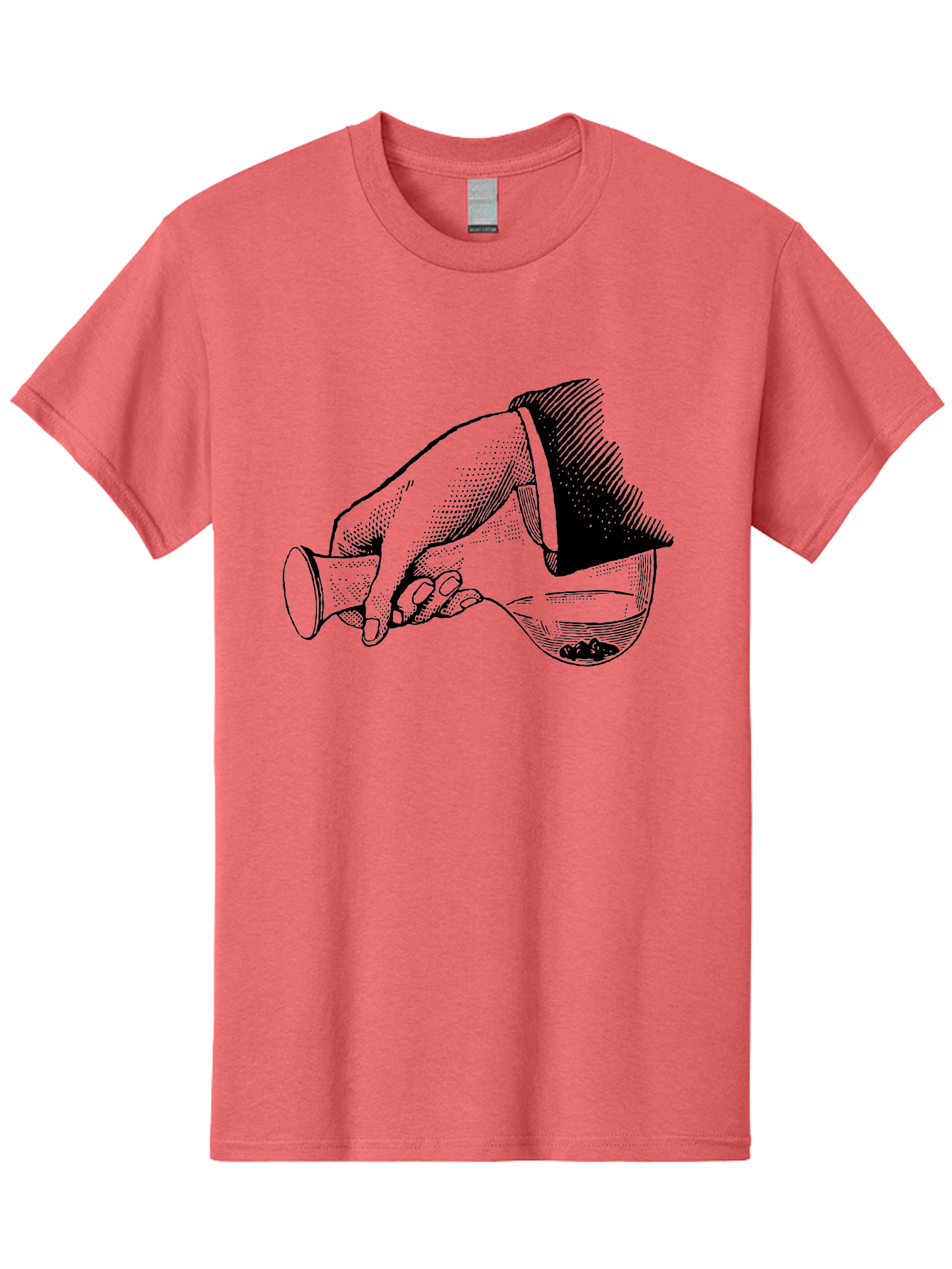 Hourglass Men'S Graphic Tee, 100% Cotton, Comfortable Casual Summer Wear, Machine Washable, Hand Holding Flask, Glass Container, Liquid Pouring, Scientific Experiment, Laboratory Equipment, Chemistry, Vintage Illustration, Aad610 11