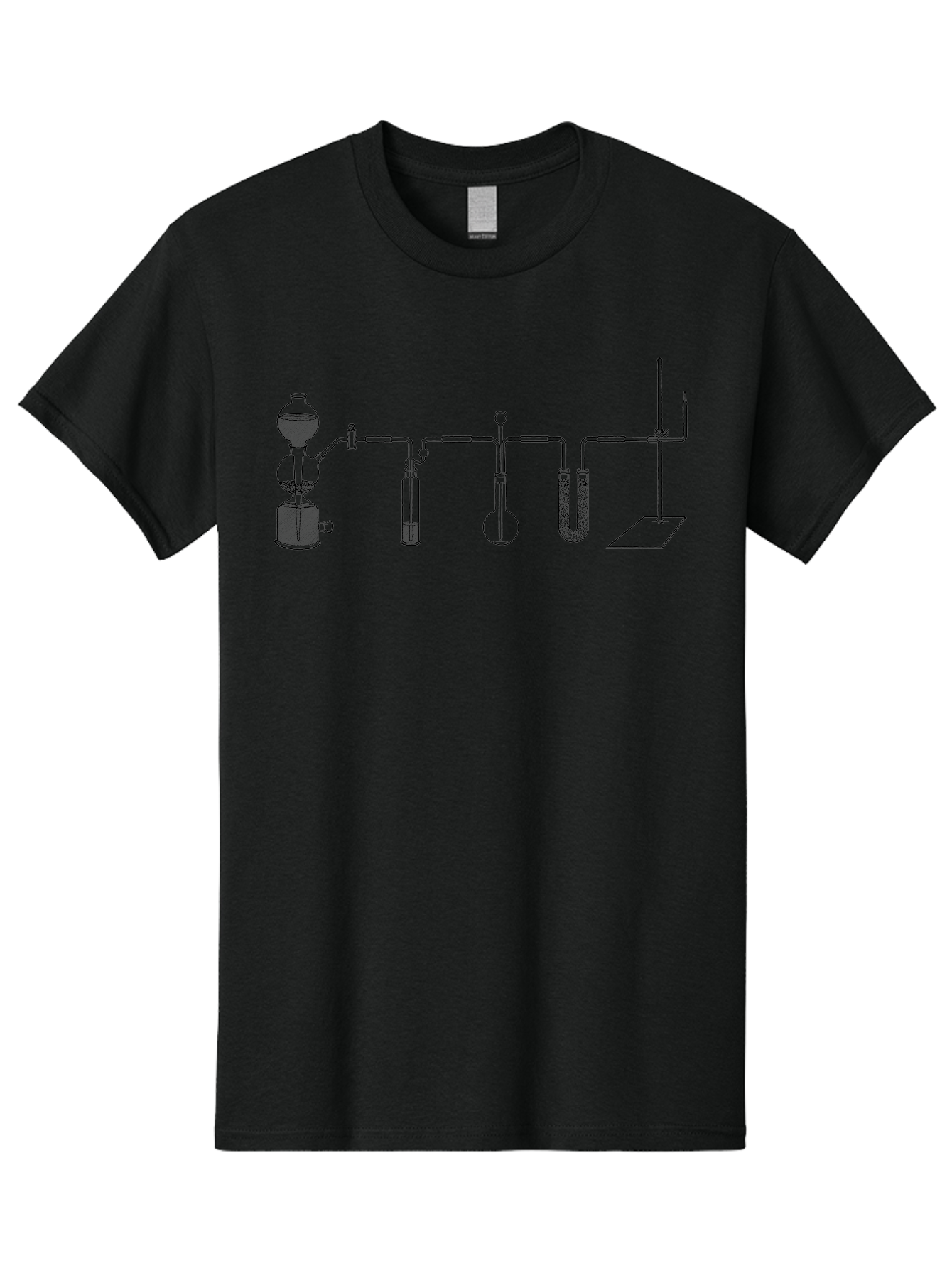Laboratory-Distillation-Apparatus Men'S Graphic Tee, 100% Cotton, Comfortable Casual Summer Wear, Machine Washable, Laboratory Equipment, Distillation Apparatus, Scientific Instruments, Chemistry Lab, Experimental Setup, Glassware, Aad614 21