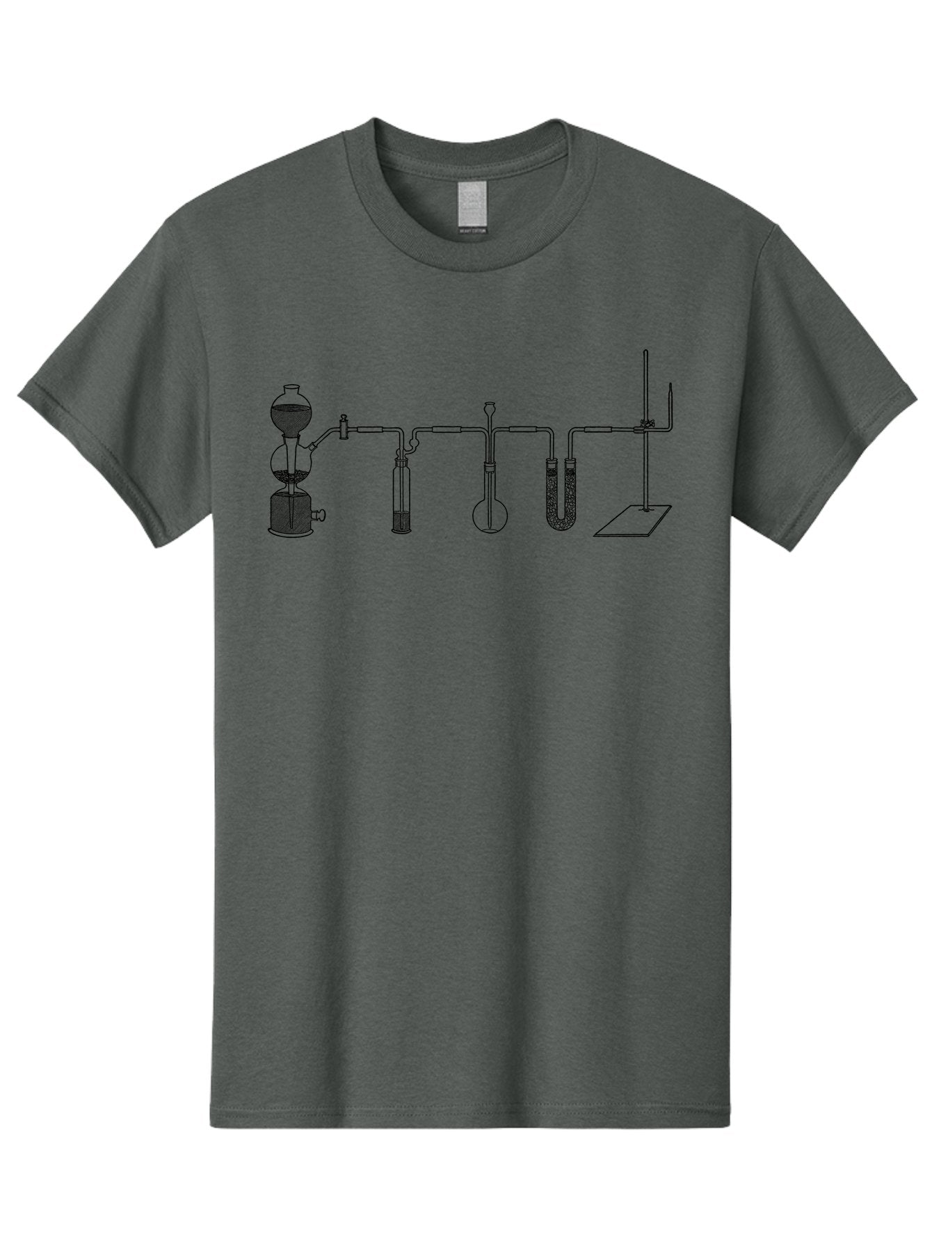 Laboratory-Distillation-Apparatus Men'S Graphic Tee, 100% Cotton, Comfortable Casual Summer Wear, Machine Washable, Laboratory Equipment, Distillation Apparatus, Scientific Instruments, Chemistry Lab, Experimental Setup, Glassware, Aad614 6