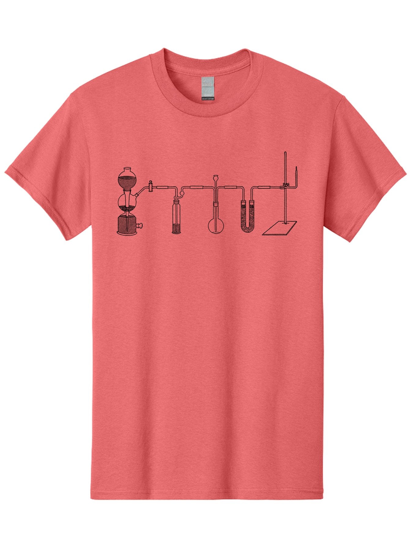 Laboratory-Distillation-Apparatus Men'S Graphic Tee, 100% Cotton, Comfortable Casual Summer Wear, Machine Washable, Laboratory Equipment, Distillation Apparatus, Scientific Instruments, Chemistry Lab, Experimental Setup, Glassware, Aad614 5
