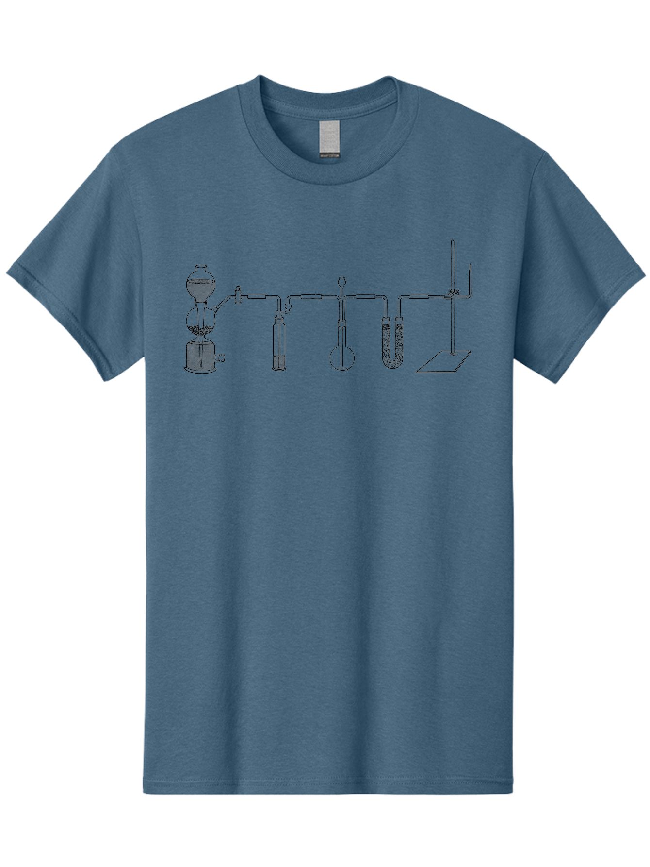 Laboratory-Distillation-Apparatus Men'S Graphic Tee, 100% Cotton, Comfortable Casual Summer Wear, Machine Washable, Laboratory Equipment, Distillation Apparatus, Scientific Instruments, Chemistry Lab, Experimental Setup, Glassware, Aad614 19