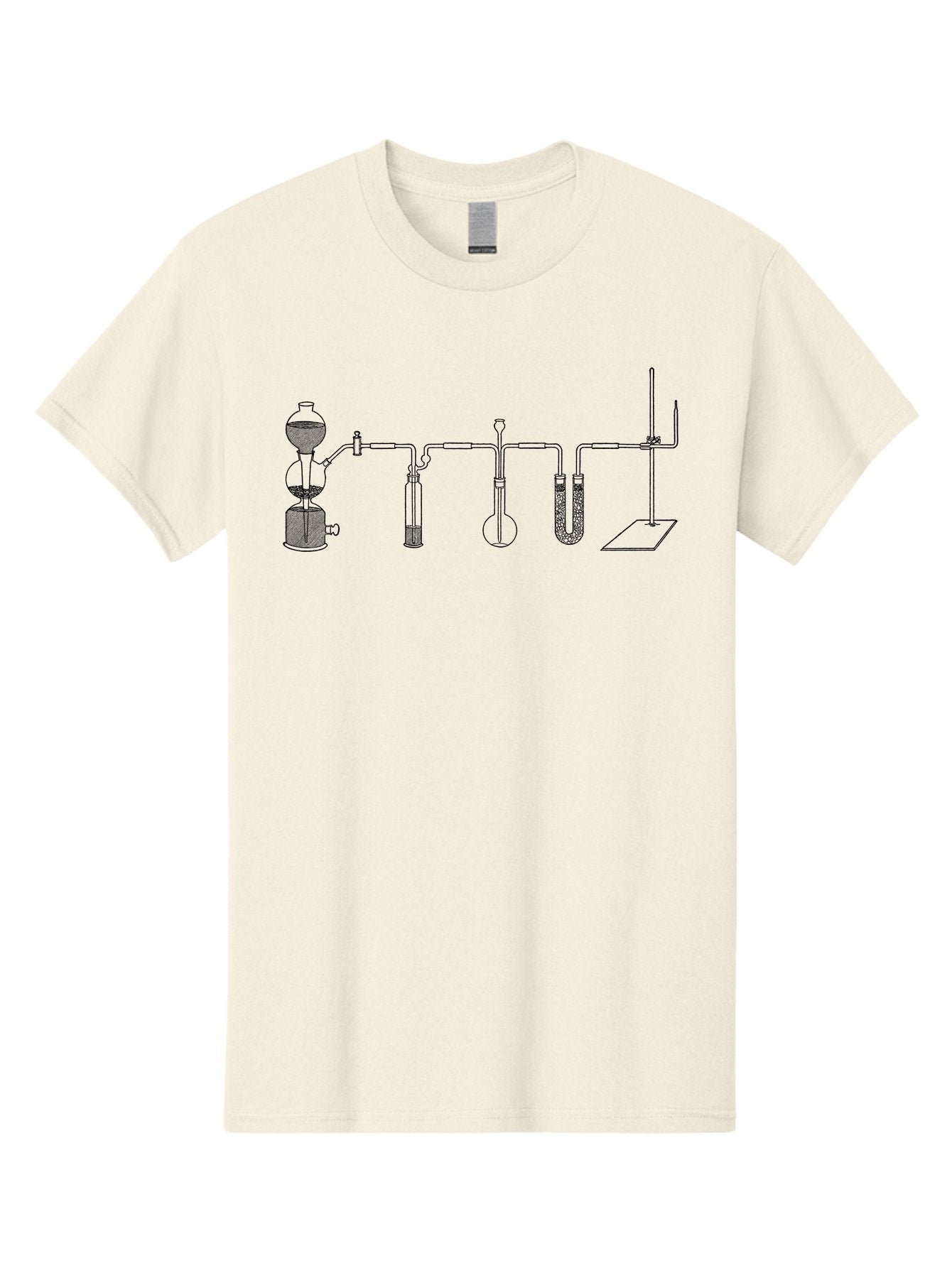 Laboratory-Distillation-Apparatus Men'S Graphic Tee, 100% Cotton, Comfortable Casual Summer Wear, Machine Washable, Laboratory Equipment, Distillation Apparatus, Scientific Instruments, Chemistry Lab, Experimental Setup, Glassware, Aad614 7