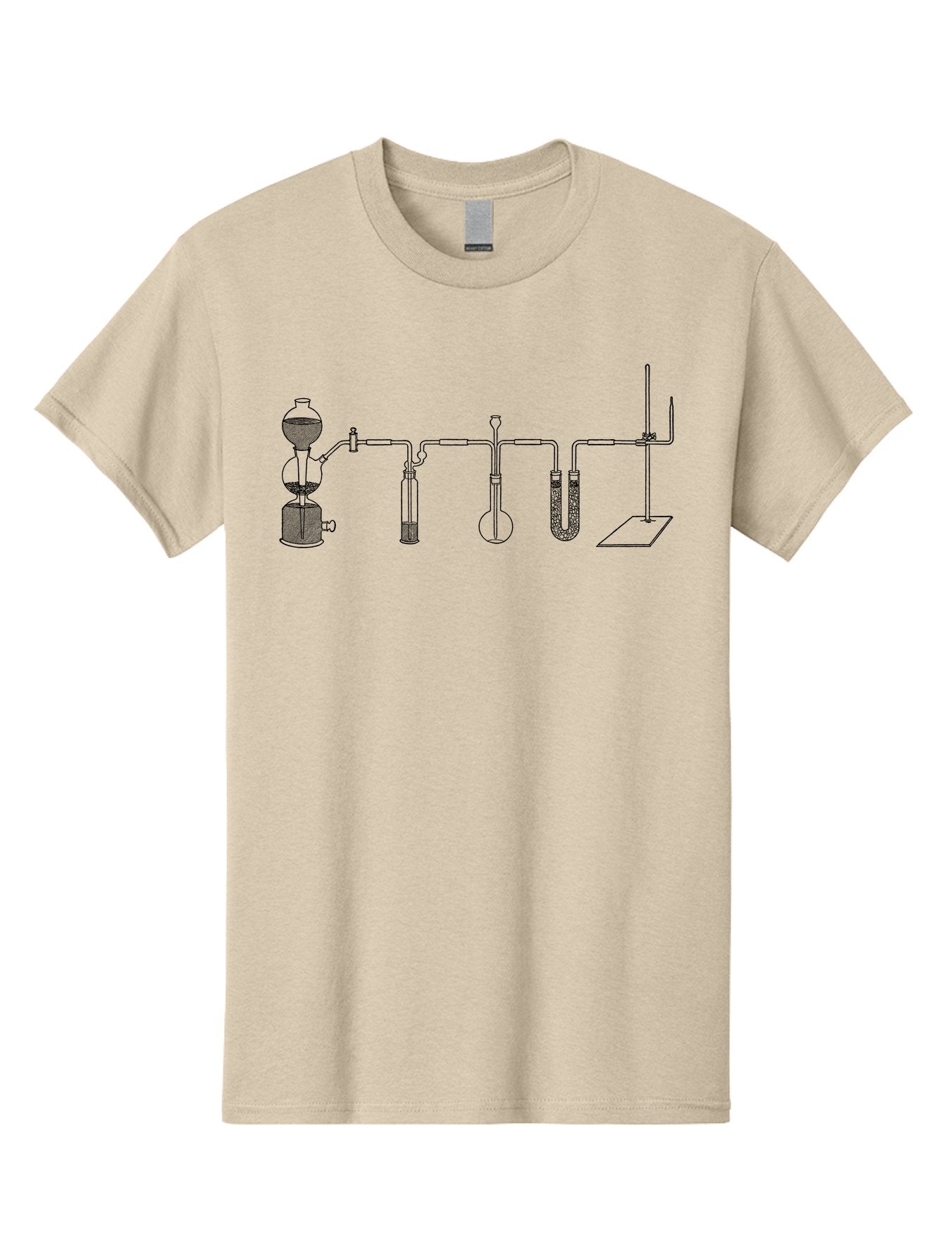 Laboratory-Distillation-Apparatus Men'S Graphic Tee, 100% Cotton, Comfortable Casual Summer Wear, Machine Washable, Laboratory Equipment, Distillation Apparatus, Scientific Instruments, Chemistry Lab, Experimental Setup, Glassware, Aad614 9
