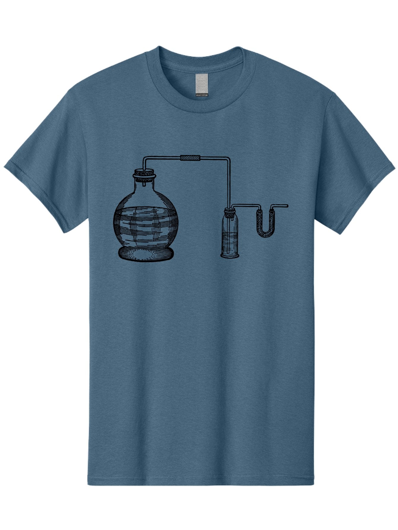 Laboratory-Equipment-1 Men'S Graphic Tee, 100% Cotton, Comfortable Casual Summer Wear, Machine Washable, Laboratory Equipment, Science Experiment, Glassware, Laboratory Flask, Laboratory Tube, Scientific Apparatus, Chemistry Lab, Aad615 15