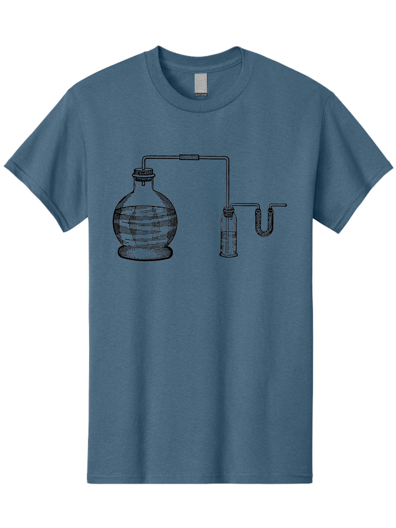 Laboratory-Equipment-1 Men'S Graphic Tee, 100% Cotton, Comfortable Casual Summer Wear, Machine Washable, Laboratory Equipment, Science Experiment, Glassware, Laboratory Flask, Laboratory Tube, Scientific Apparatus, Chemistry Lab, Aad615