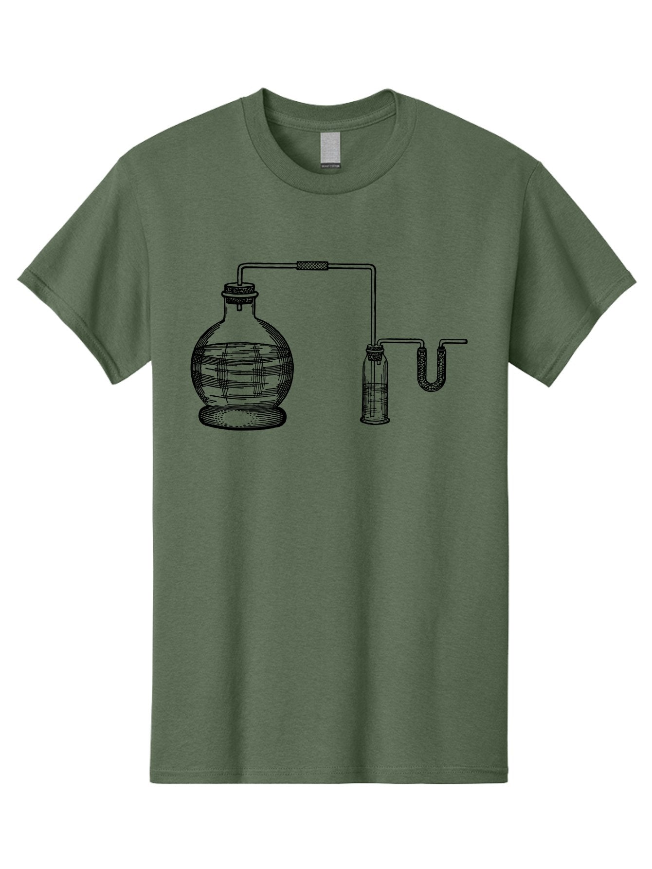 Laboratory-Equipment-1 Men'S Graphic Tee, 100% Cotton, Comfortable Casual Summer Wear, Machine Washable, Laboratory Equipment, Science Experiment, Glassware, Laboratory Flask, Laboratory Tube, Scientific Apparatus, Chemistry Lab, Aad615
