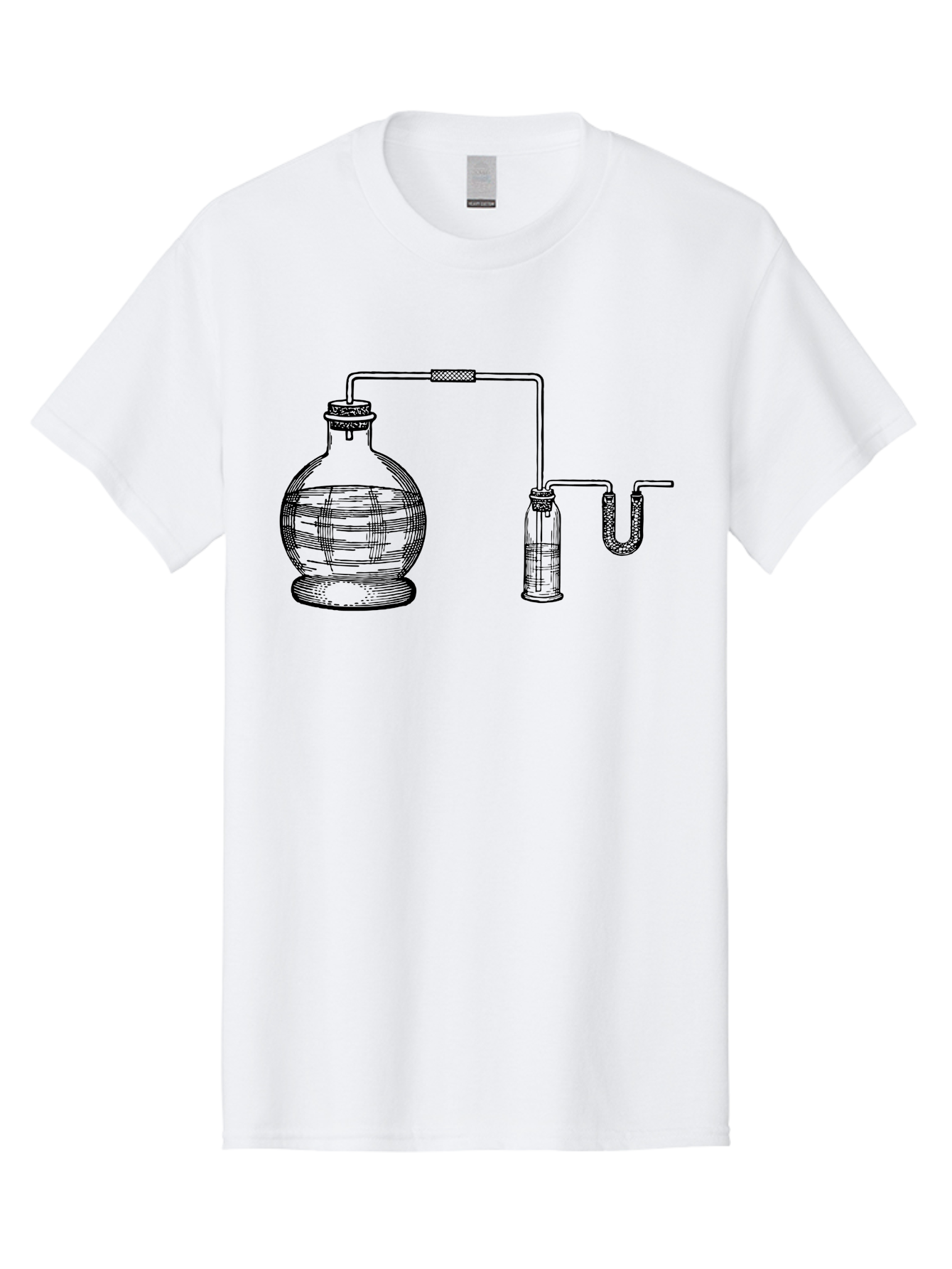 Laboratory-Equipment-1 Men'S Graphic Tee, 100% Cotton, Comfortable Casual Summer Wear, Machine Washable, Laboratory Equipment, Science Experiment, Glassware, Laboratory Flask, Laboratory Tube, Scientific Apparatus, Chemistry Lab, Aad615 15