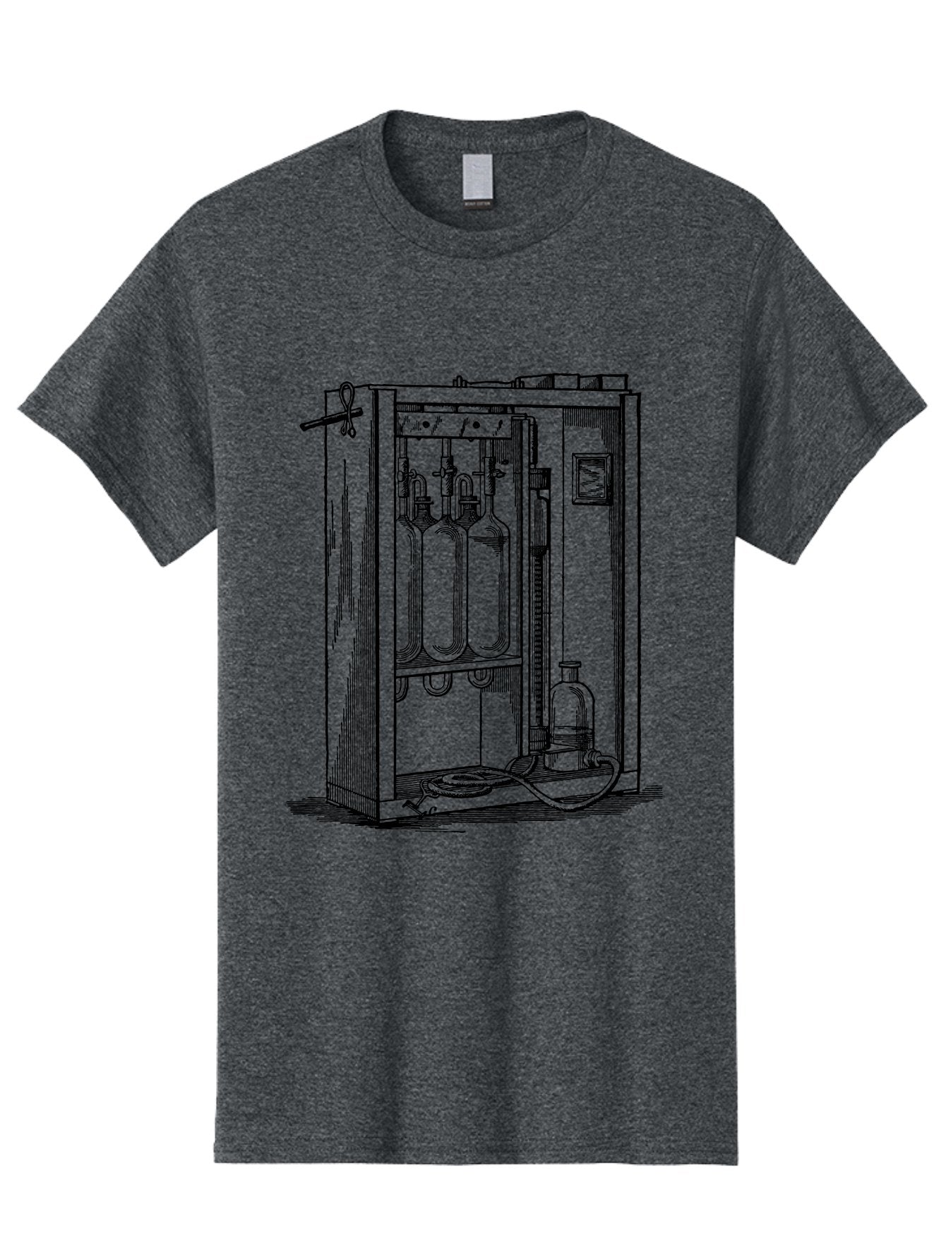 Laboratory-Equipment-6 Men'S Graphic Tee, 100% Cotton, Comfortable Casual Summer Wear, Machine Washable, Laboratory Equipment, Scientific Instruments, Glass Containers, Tubes, Pipes, Laboratory Setup, Experimental Apparatus, Research Tools Aad620