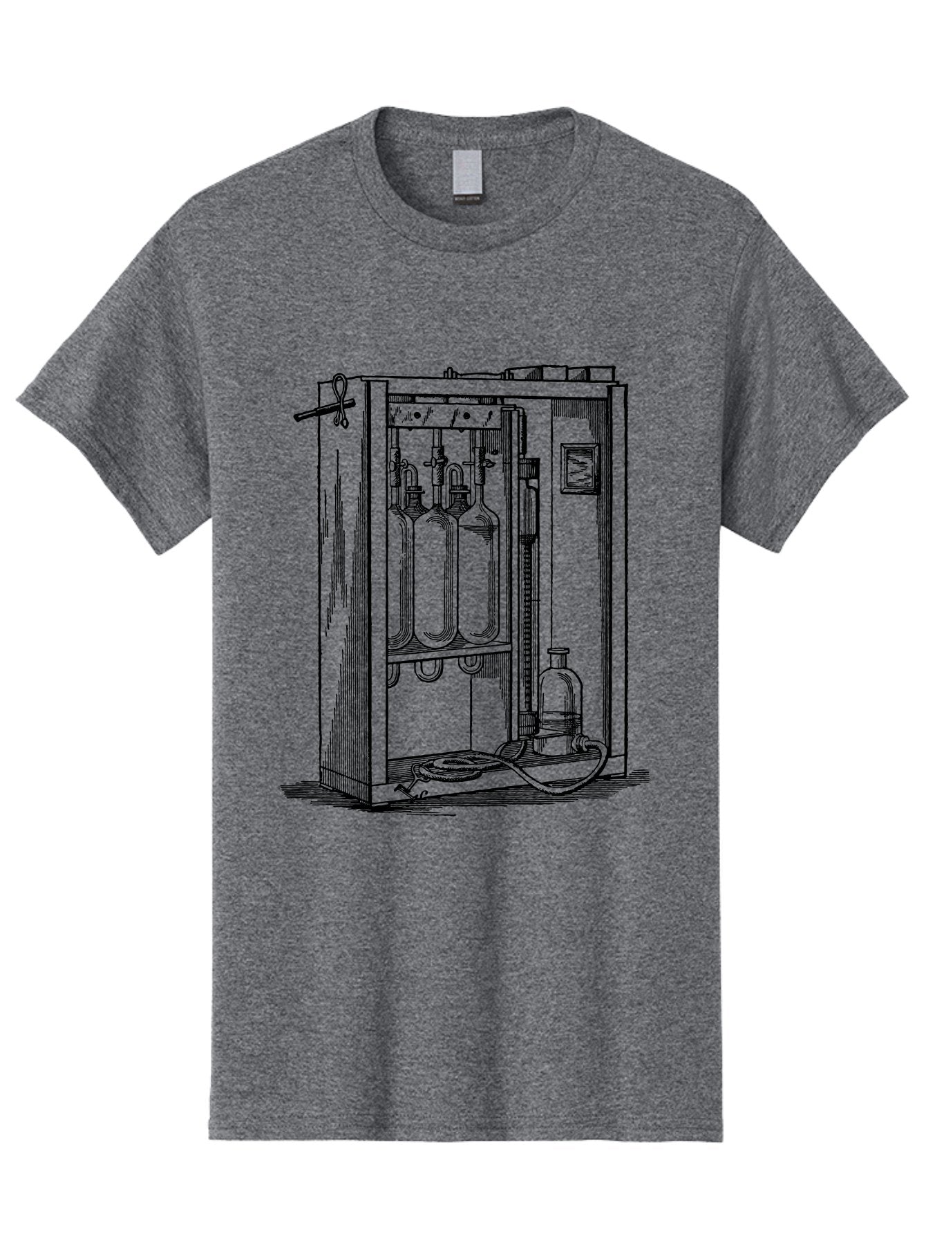 Laboratory-Equipment-6 Men'S Graphic Tee, 100% Cotton, Comfortable Casual Summer Wear, Machine Washable, Laboratory Equipment, Scientific Instruments, Glass Containers, Tubes, Pipes, Laboratory Setup, Experimental Apparatus, Research Tools Aad620 15