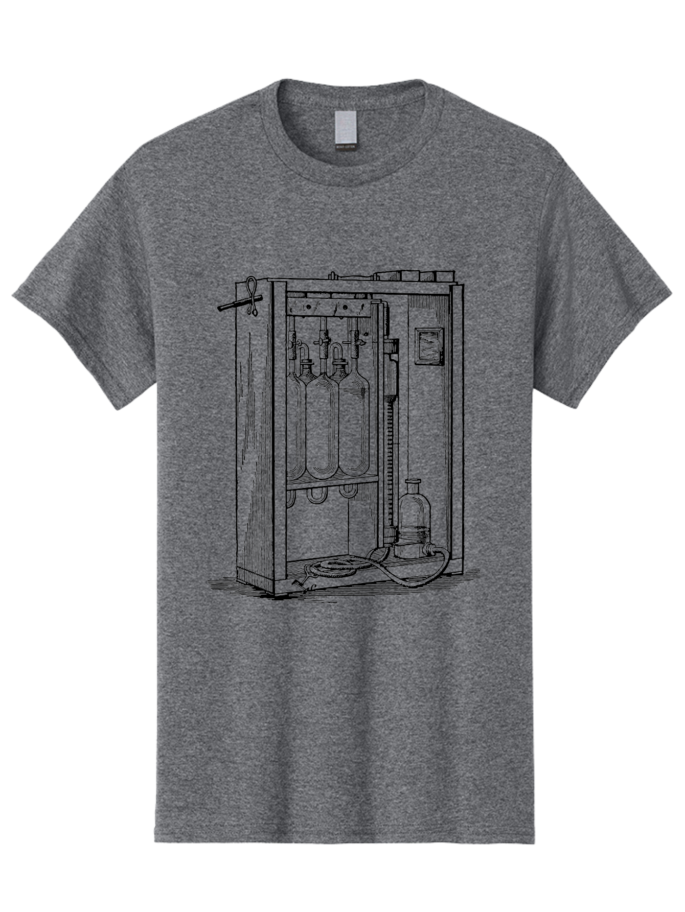 Laboratory-Equipment-6 Men'S Graphic Tee, 100% Cotton, Comfortable Casual Summer Wear, Machine Washable, Laboratory Equipment, Scientific Instruments, Glass Containers, Tubes, Pipes, Laboratory Setup, Experimental Apparatus, Research Tools Aad620