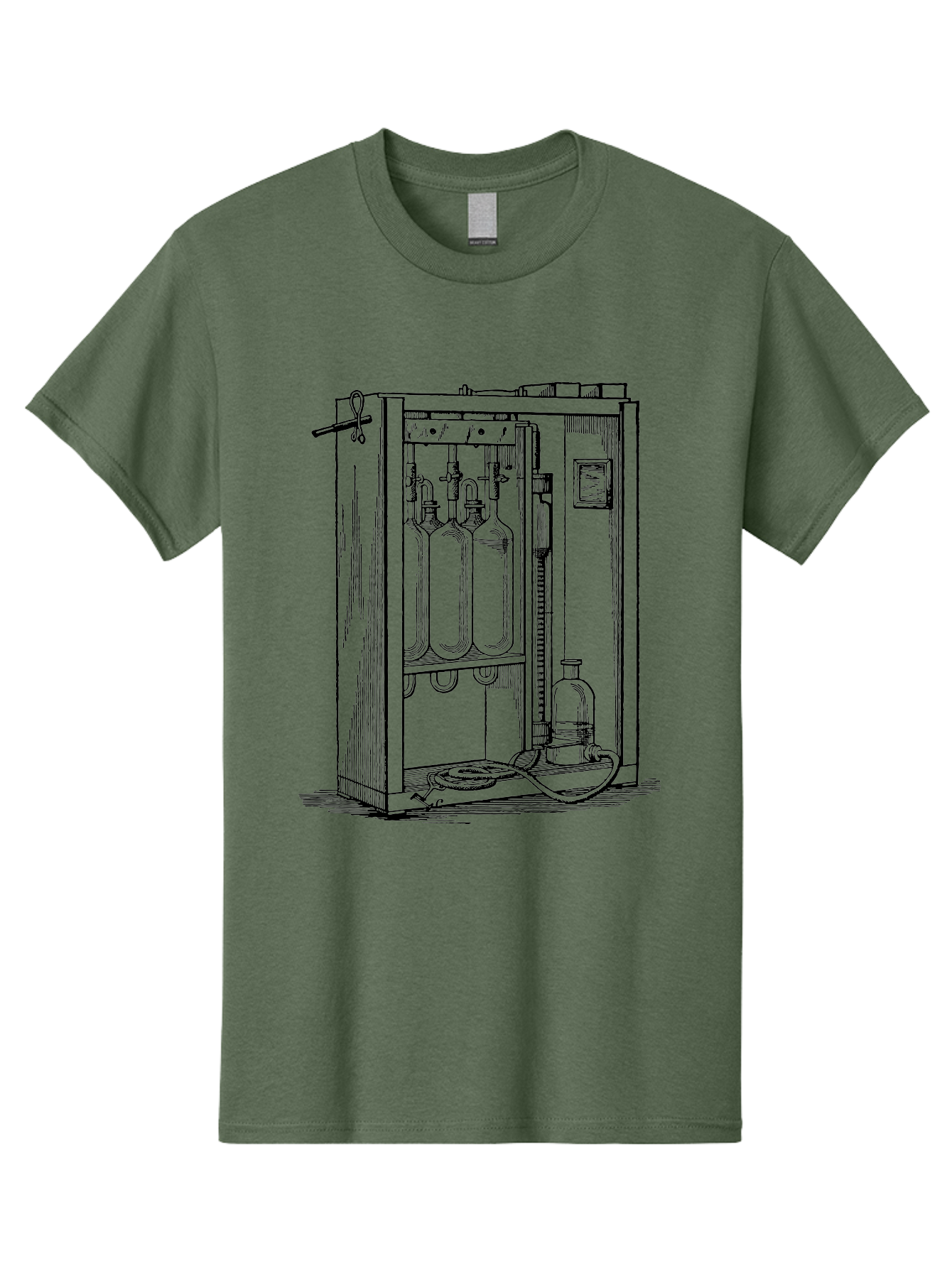 Laboratory-Equipment-6 Men'S Graphic Tee, 100% Cotton, Comfortable Casual Summer Wear, Machine Washable, Laboratory Equipment, Scientific Instruments, Glass Containers, Tubes, Pipes, Laboratory Setup, Experimental Apparatus, Research Tools Aad620 25
