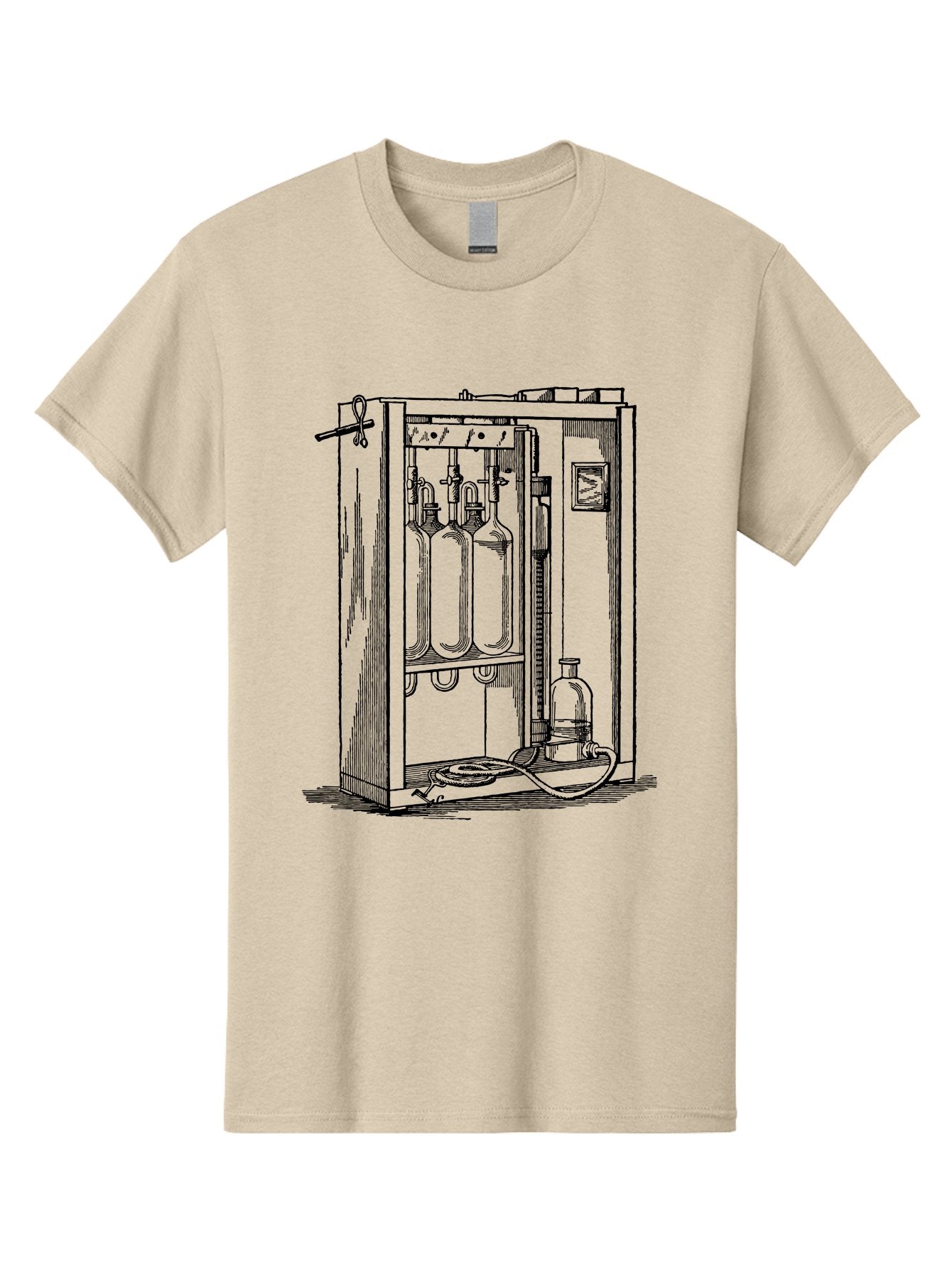 Laboratory-Equipment-6 Men'S Graphic Tee, 100% Cotton, Comfortable Casual Summer Wear, Machine Washable, Laboratory Equipment, Scientific Instruments, Glass Containers, Tubes, Pipes, Laboratory Setup, Experimental Apparatus, Research Tools Aad620 8