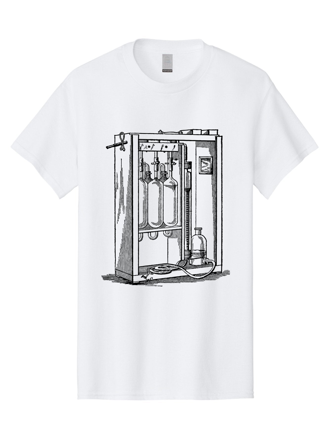 Laboratory-Equipment-6 Men'S Graphic Tee, 100% Cotton, Comfortable Casual Summer Wear, Machine Washable, Laboratory Equipment, Scientific Instruments, Glass Containers, Tubes, Pipes, Laboratory Setup, Experimental Apparatus, Research Tools Aad620 9