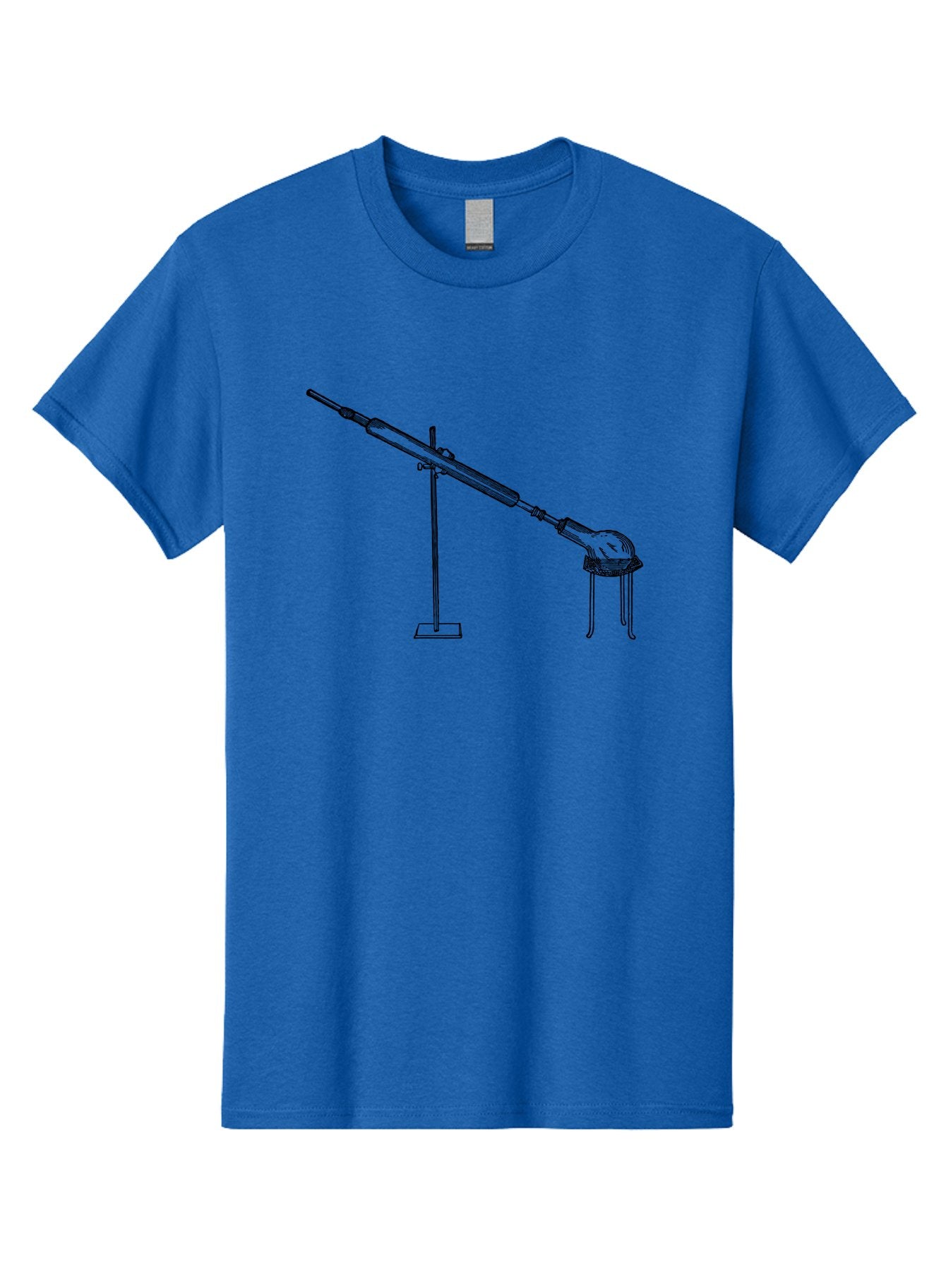 Laboratory-Equipment-8 Men'S Graphic Tee, 100% Cotton, Comfortable Casual Summer Wear, Machine Washable, Laboratory Equipment, Scientific Apparatus, Distillation Setup, Glassware, Chemistry Lab, Science Experiment, Test Tube, Clamp Stand, Aad622 5