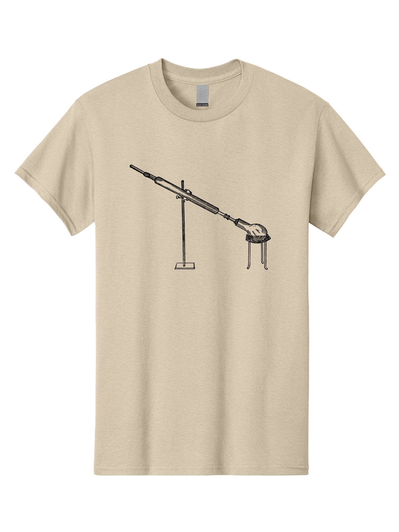 Laboratory-Equipment-8 Men'S Graphic Tee, 100% Cotton, Comfortable Casual Summer Wear, Machine Washable, Laboratory Equipment, Scientific Apparatus, Distillation Setup, Glassware, Chemistry Lab, Science Experiment, Test Tube, Clamp Stand, Aad622 7