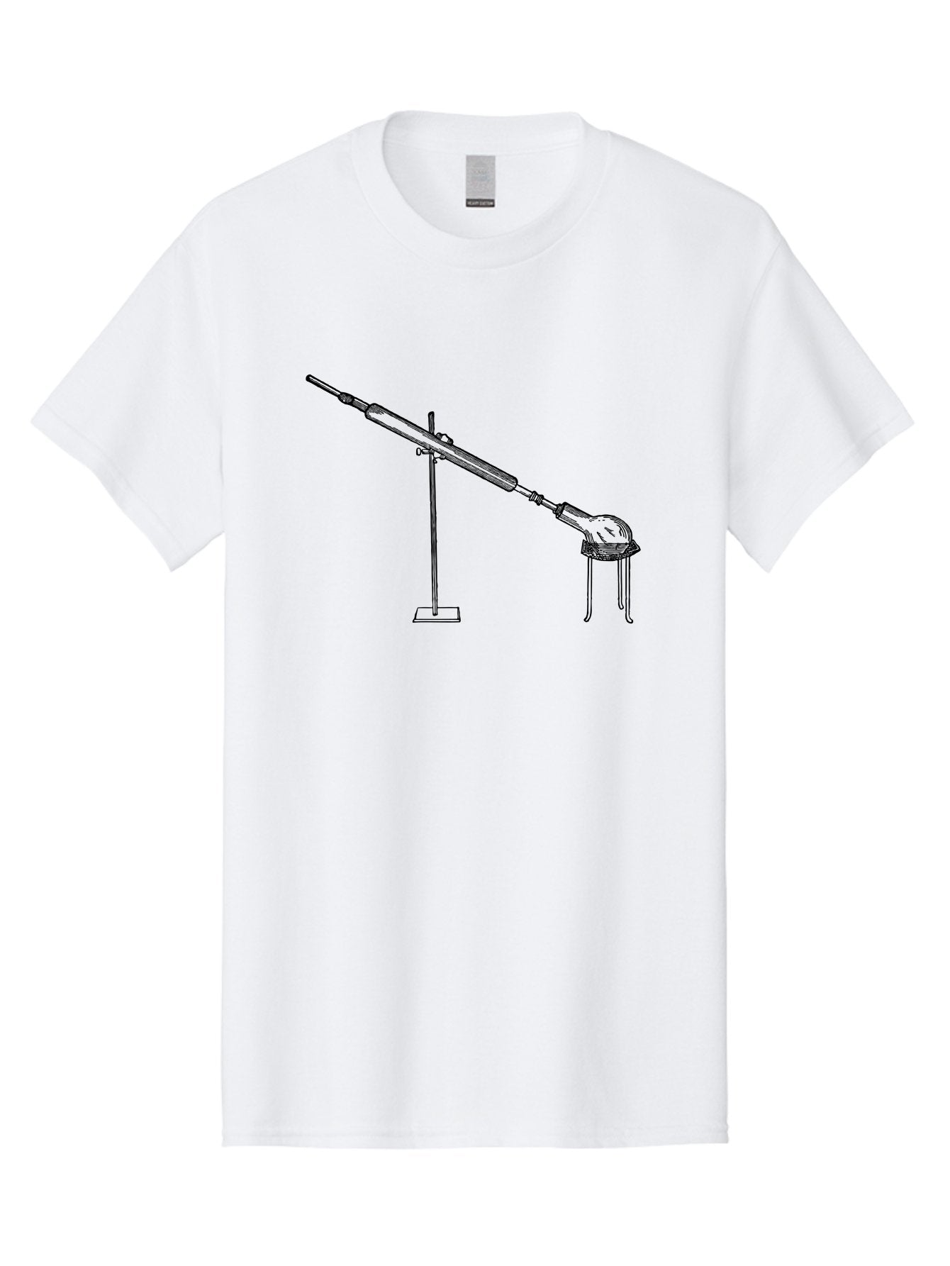 Laboratory-Equipment-8 Men'S Graphic Tee, 100% Cotton, Comfortable Casual Summer Wear, Machine Washable, Laboratory Equipment, Scientific Apparatus, Distillation Setup, Glassware, Chemistry Lab, Science Experiment, Test Tube, Clamp Stand, Aad622 9