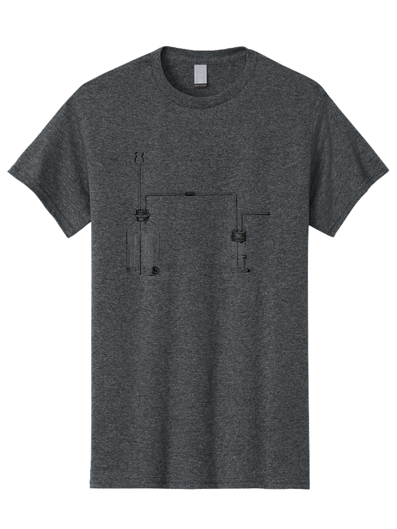 Laboratory-Equipment Men'S Graphic Tee, 100% Cotton, Comfortable Casual Summer Wear, Machine Washable, Laboratory Equipment, Scientific Apparatus, Glassware, Tubes, Bottles, Experimental Setup, Chemistry, Lab Setup, Equipment Connection Aad623 19