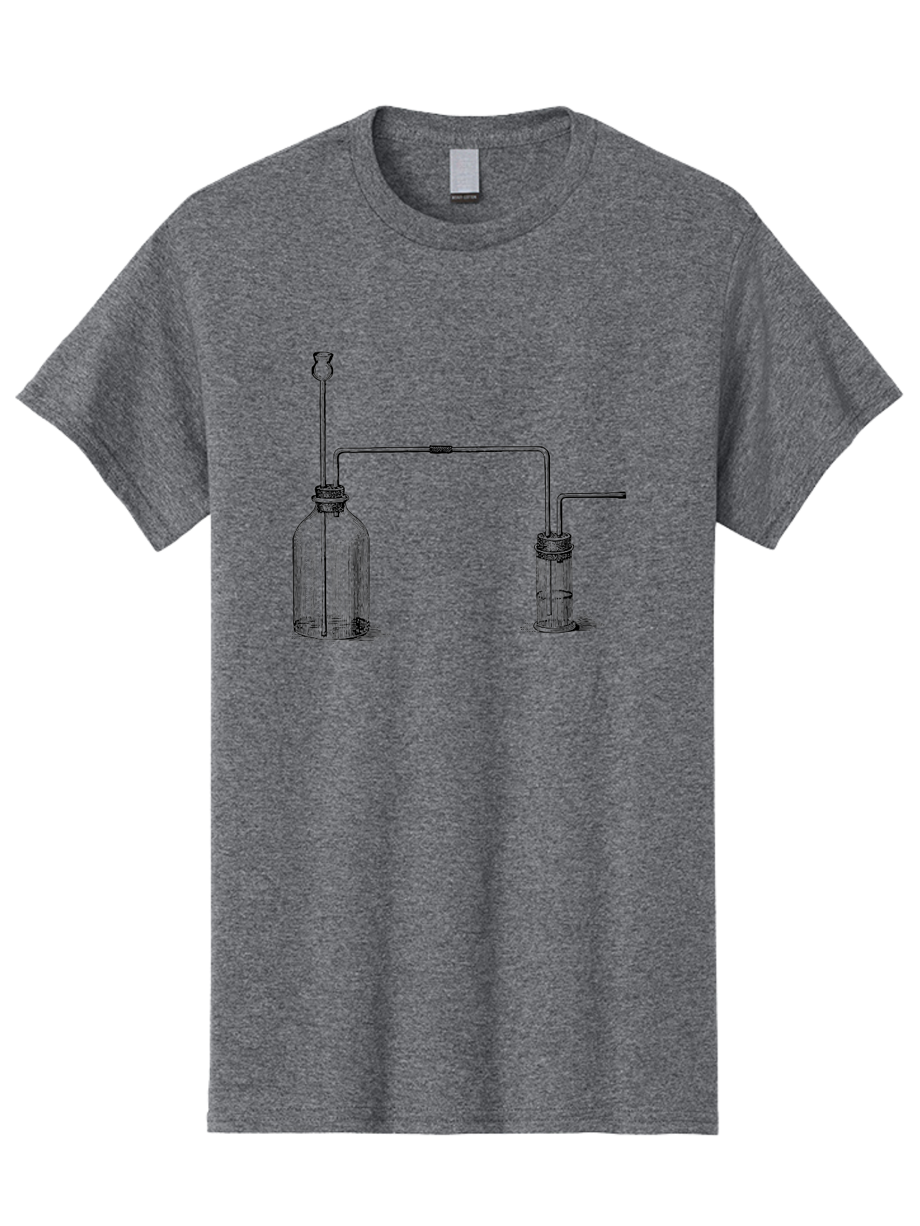 Laboratory-Equipment Men'S Graphic Tee, 100% Cotton, Comfortable Casual Summer Wear, Machine Washable, Laboratory Equipment, Scientific Apparatus, Glassware, Tubes, Bottles, Experimental Setup, Chemistry, Lab Setup, Equipment Connection Aad623 17