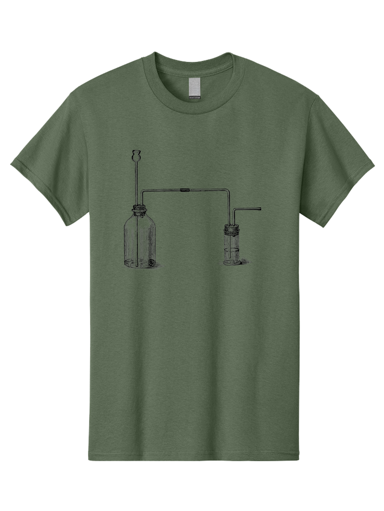 Laboratory-Equipment Men'S Graphic Tee, 100% Cotton, Comfortable Casual Summer Wear, Machine Washable, Laboratory Equipment, Scientific Apparatus, Glassware, Tubes, Bottles, Experimental Setup, Chemistry, Lab Setup, Equipment Connection Aad623 29