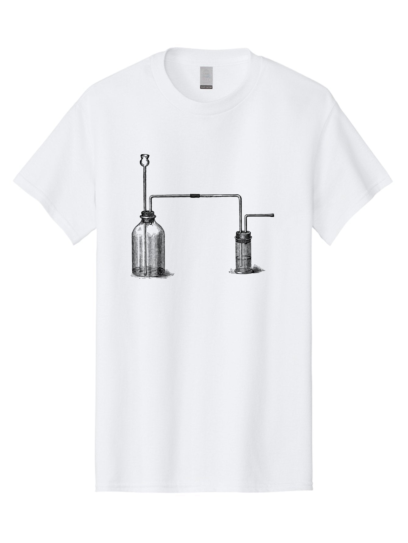 Laboratory-Equipment Men'S Graphic Tee, 100% Cotton, Comfortable Casual Summer Wear, Machine Washable, Laboratory Equipment, Scientific Apparatus, Glassware, Tubes, Bottles, Experimental Setup, Chemistry, Lab Setup, Equipment Connection Aad623 7