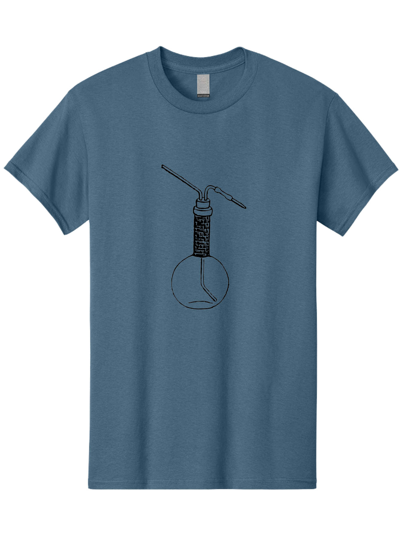 Laboratory-Flask-1 Men'S Graphic Tee, 100% Cotton, Comfortable Casual Summer Wear, Machine Washable, Laboratory Equipment, Science Lab, Chemistry Experiment, Glassware, Scientific Research, Flask With Tube, Laboratory Setup Aad624 13