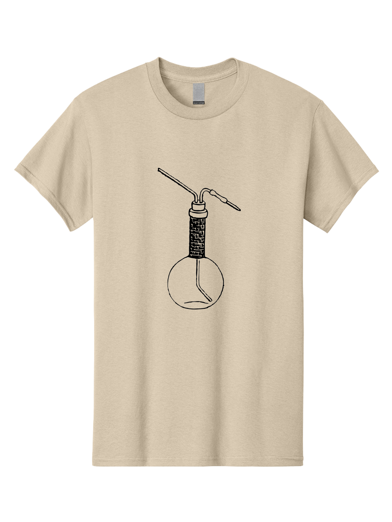 Laboratory-Flask-1 Men'S Graphic Tee, 100% Cotton, Comfortable Casual Summer Wear, Machine Washable, Laboratory Equipment, Science Lab, Chemistry Experiment, Glassware, Scientific Research, Flask With Tube, Laboratory Setup Aad624 7