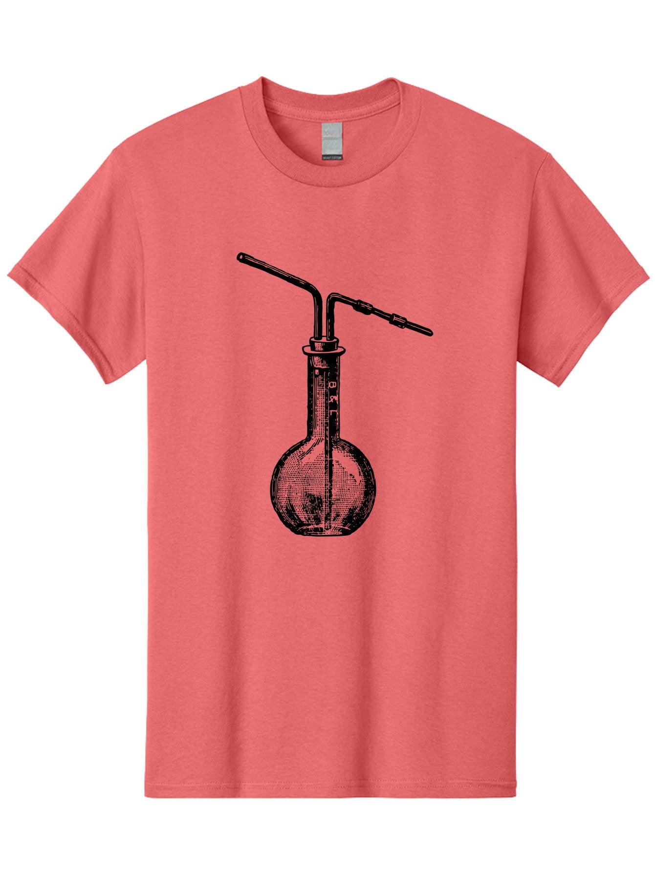 Laboratory-Flask-2 Men'S Graphic Tee, 100% Cotton, Comfortable Casual Summer Wear, Machine Washable, Laboratory Equipment, Scientific Glassware, Chemistry Apparatus, Flask With Tubes, Experimental Setup, Lab Supplies, Research Tools Aad625 11
