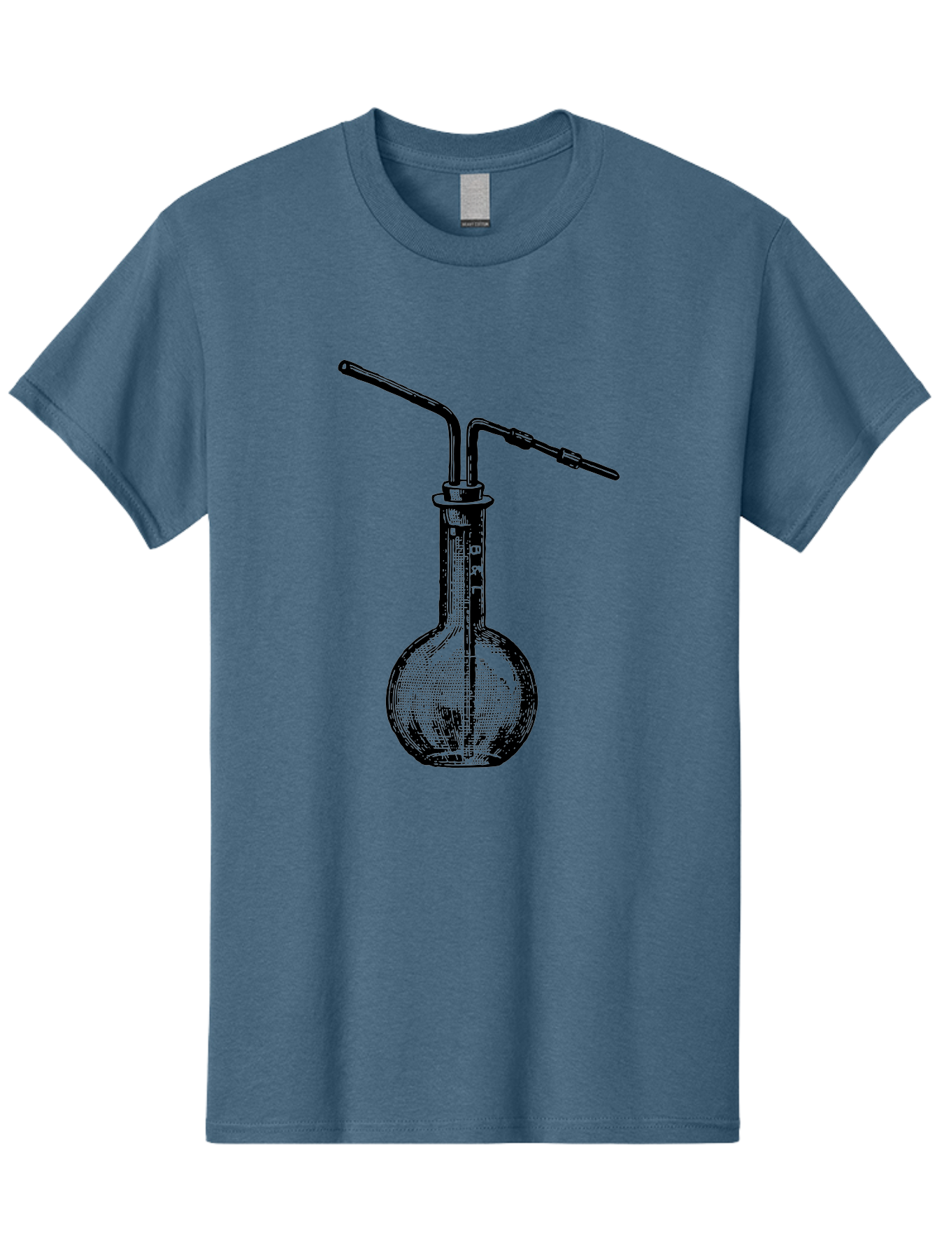 Laboratory-Flask-2 Men'S Graphic Tee, 100% Cotton, Comfortable Casual Summer Wear, Machine Washable, Laboratory Equipment, Scientific Glassware, Chemistry Apparatus, Flask With Tubes, Experimental Setup, Lab Supplies, Research Tools Aad625 15