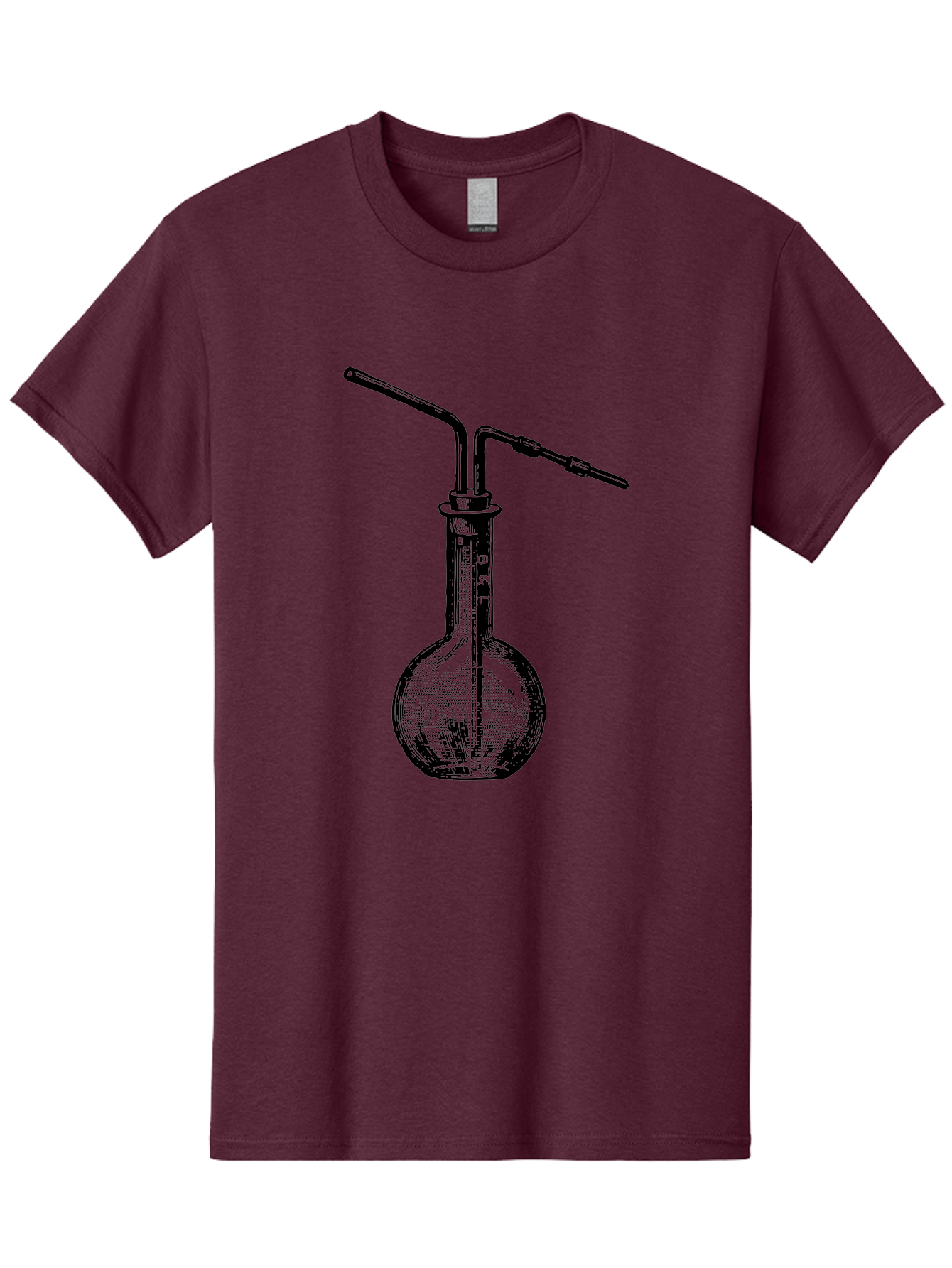 Laboratory-Flask-2 Men'S Graphic Tee, 100% Cotton, Comfortable Casual Summer Wear, Machine Washable, Laboratory Equipment, Scientific Glassware, Chemistry Apparatus, Flask With Tubes, Experimental Setup, Lab Supplies, Research Tools Aad625 21