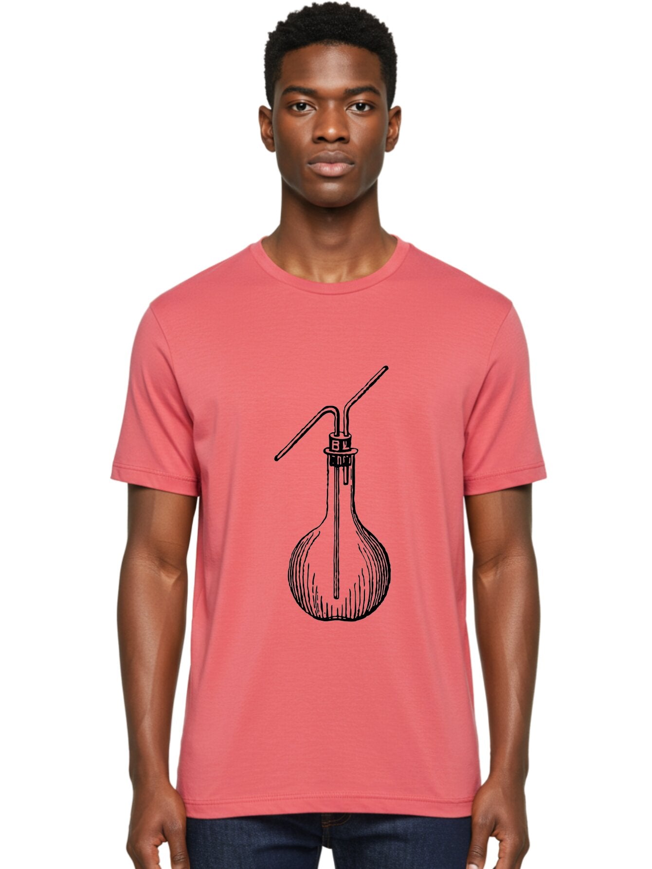 Laboratory-Flask Men'S Graphic Tee, 100% Cotton, Comfortable Casual Summer Wear, Machine Washable, Laboratory Equipment, Scientific Apparatus, Glass Flask, Chemistry Lab, Distillation Device, Experimental Setup, Vintage Illustration Aad627 29