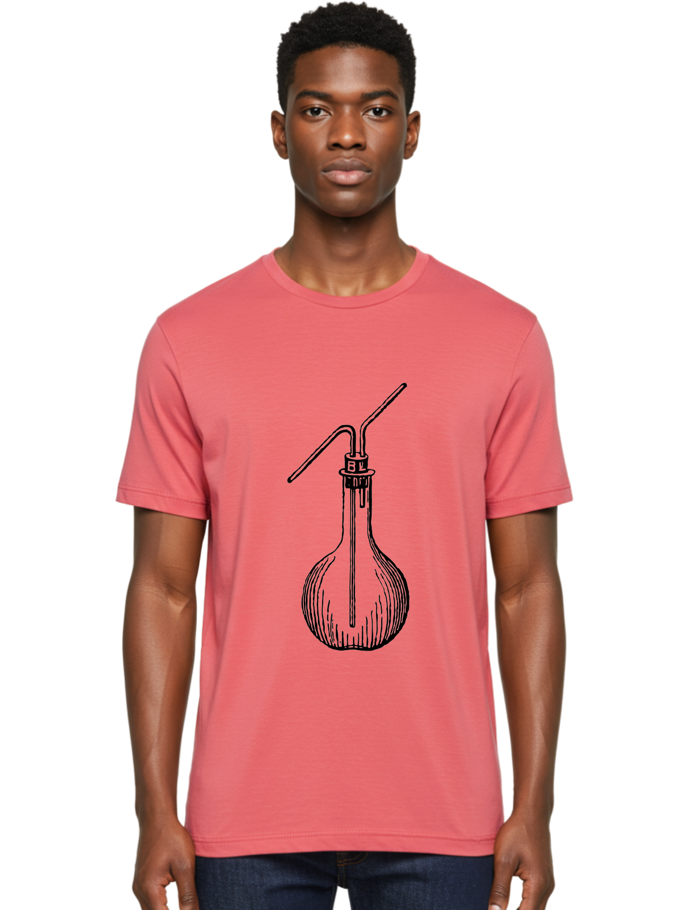 Laboratory-Flask Men'S Graphic Tee, 100% Cotton, Comfortable Casual Summer Wear, Machine Washable, Laboratory Equipment, Scientific Apparatus, Glass Flask, Chemistry Lab, Distillation Device, Experimental Setup, Vintage Illustration Aad627 4