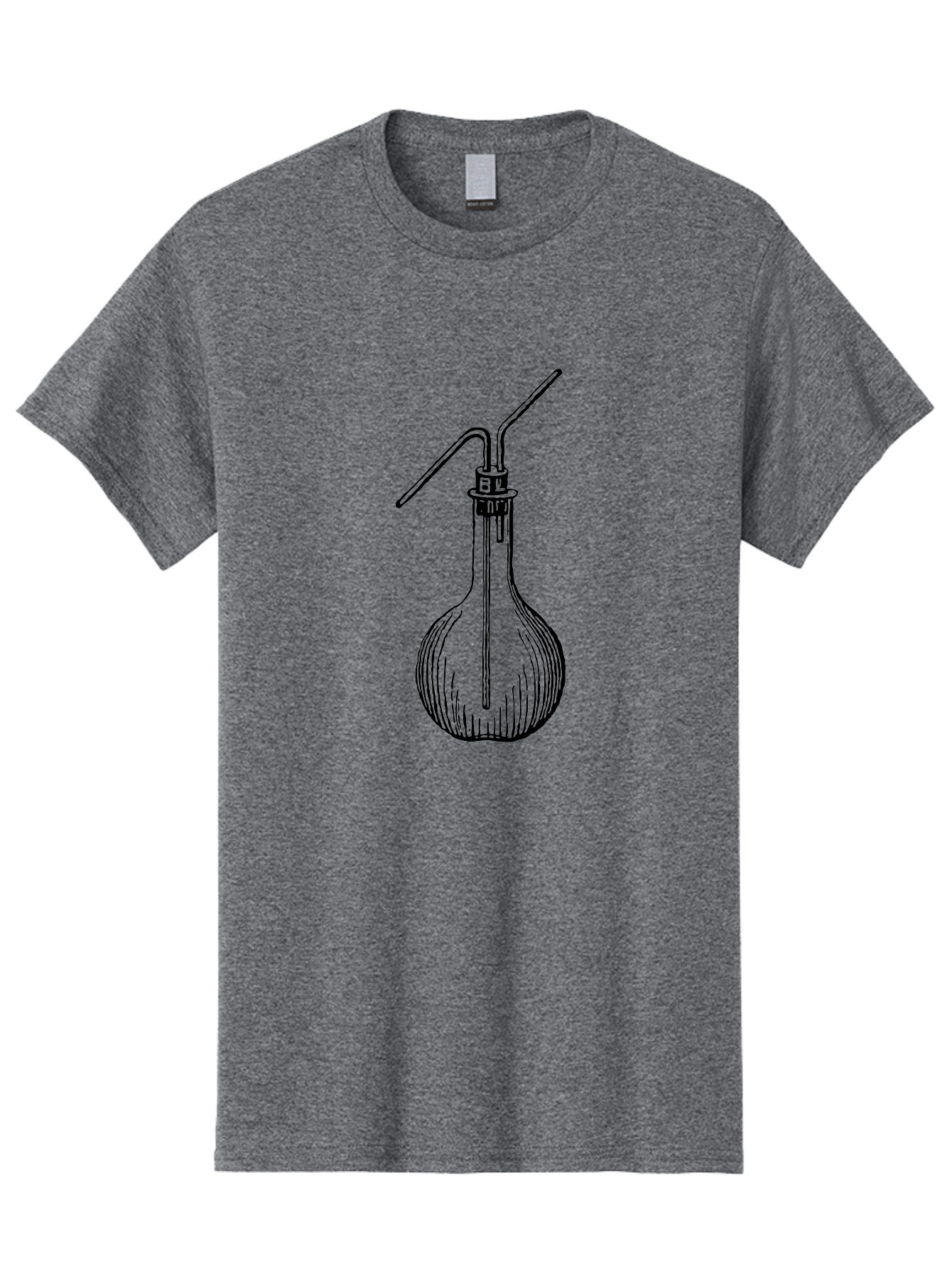 Laboratory-Flask Men'S Graphic Tee, 100% Cotton, Comfortable Casual Summer Wear, Machine Washable, Laboratory Equipment, Scientific Apparatus, Glass Flask, Chemistry Lab, Distillation Device, Experimental Setup, Vintage Illustration Aad627 21