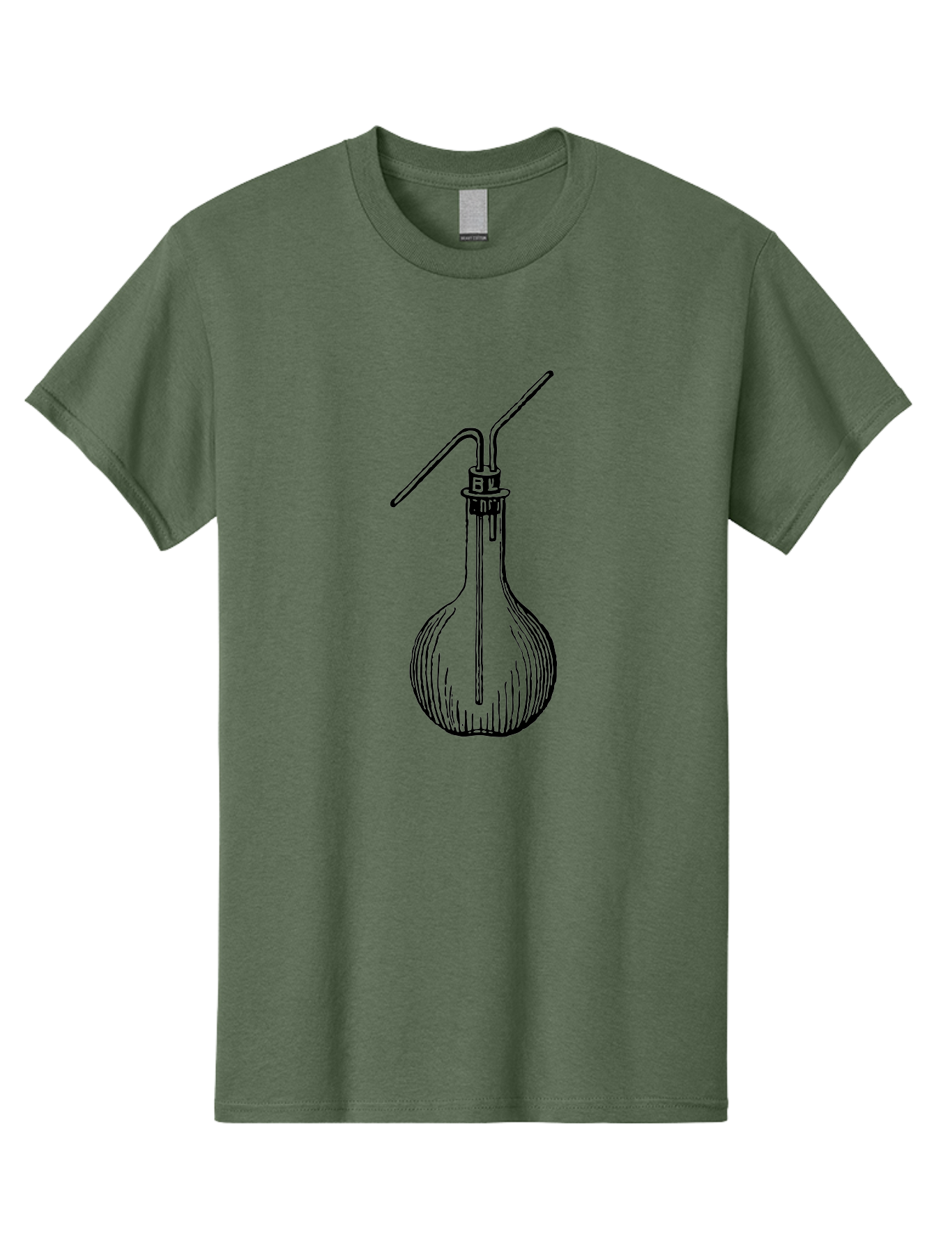 Laboratory-Flask Men'S Graphic Tee, 100% Cotton, Comfortable Casual Summer Wear, Machine Washable, Laboratory Equipment, Scientific Apparatus, Glass Flask, Chemistry Lab, Distillation Device, Experimental Setup, Vintage Illustration Aad627 13