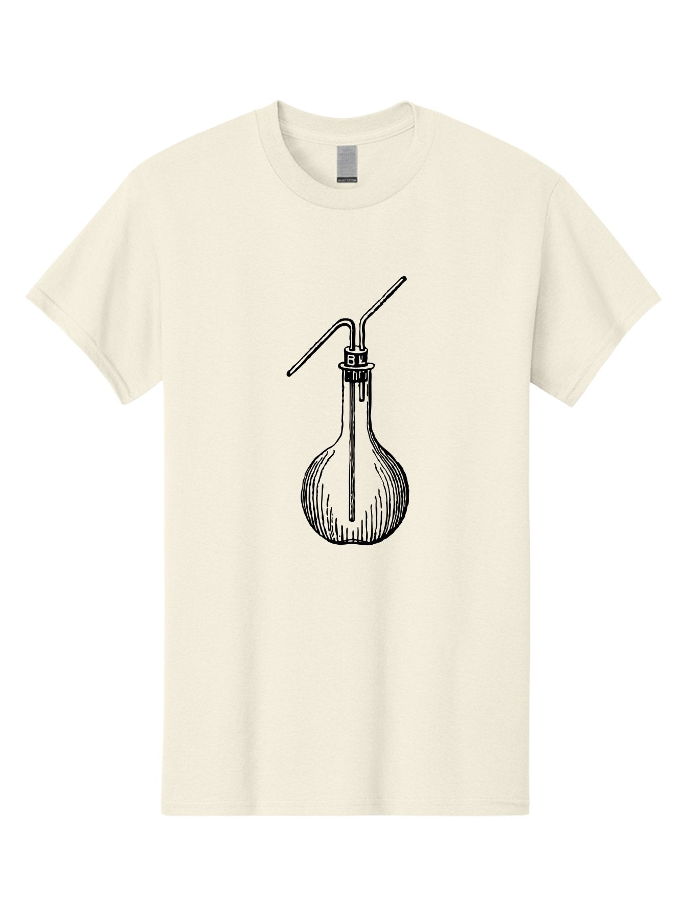 Laboratory-Flask Men'S Graphic Tee, 100% Cotton, Comfortable Casual Summer Wear, Machine Washable, Laboratory Equipment, Scientific Apparatus, Glass Flask, Chemistry Lab, Distillation Device, Experimental Setup, Vintage Illustration Aad627 13