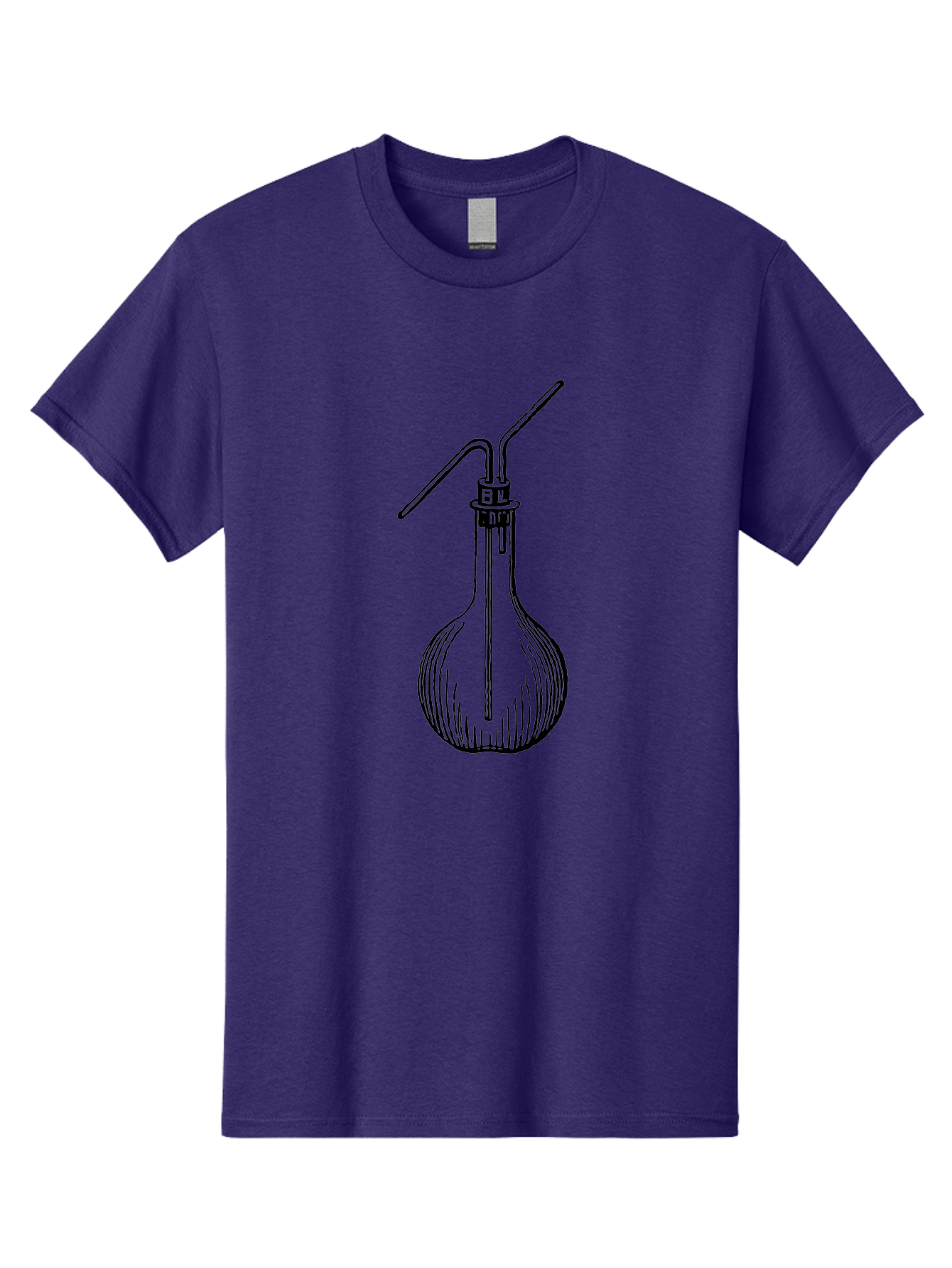 Laboratory-Flask Men'S Graphic Tee, 100% Cotton, Comfortable Casual Summer Wear, Machine Washable, Laboratory Equipment, Scientific Apparatus, Glass Flask, Chemistry Lab, Distillation Device, Experimental Setup, Vintage Illustration Aad627 15