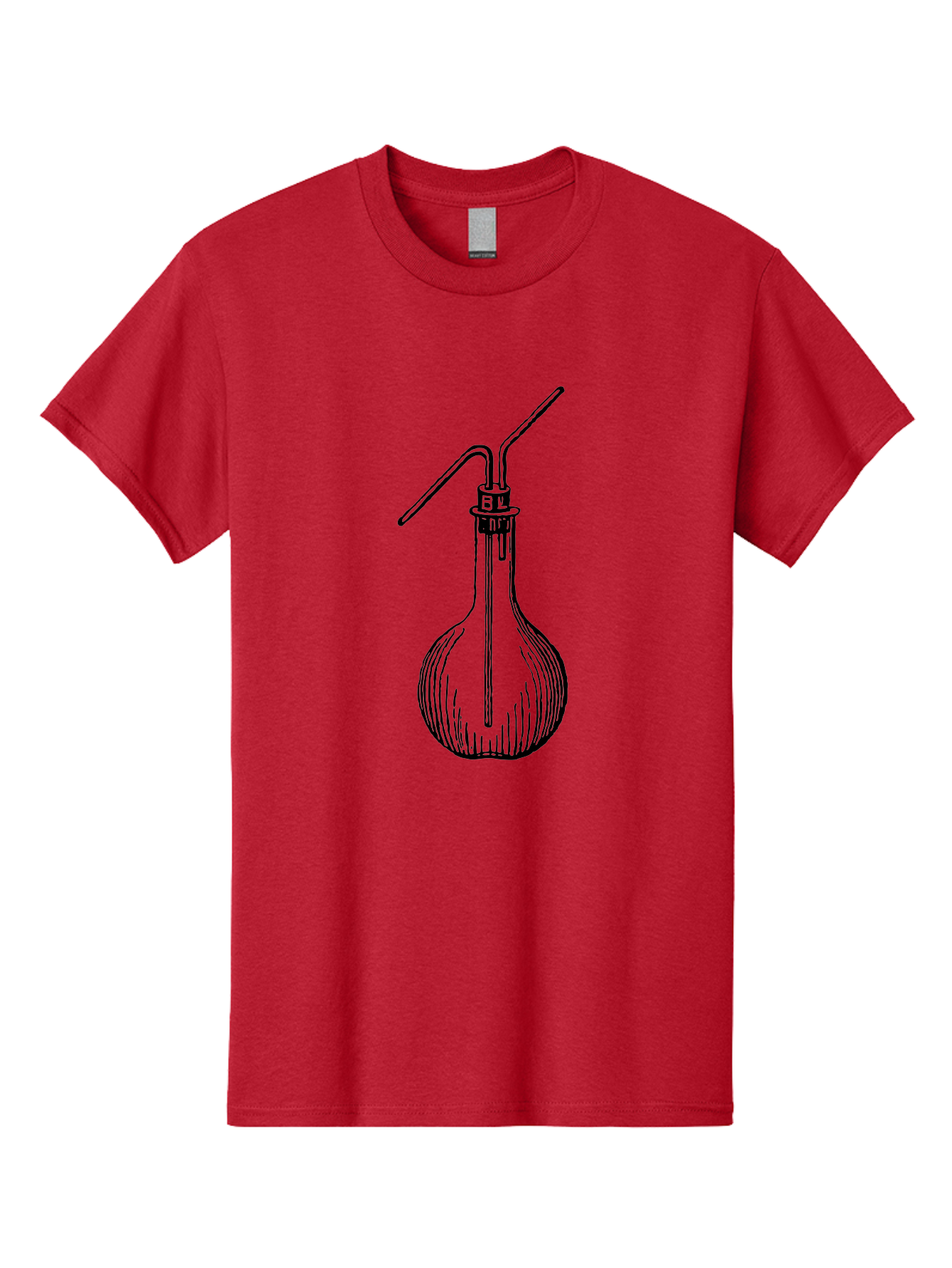 Laboratory-Flask Men'S Graphic Tee, 100% Cotton, Comfortable Casual Summer Wear, Machine Washable, Laboratory Equipment, Scientific Apparatus, Glass Flask, Chemistry Lab, Distillation Device, Experimental Setup, Vintage Illustration Aad627 19