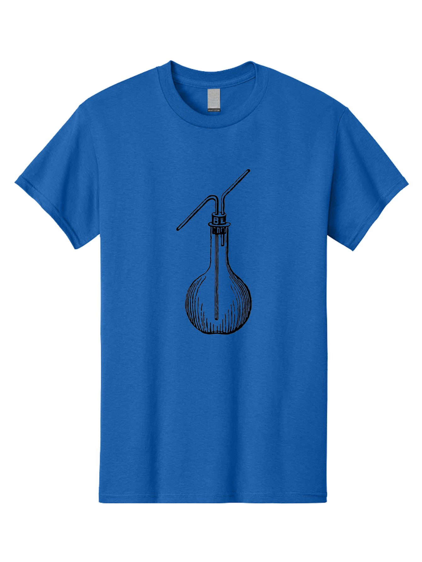 Laboratory-Flask Men'S Graphic Tee, 100% Cotton, Comfortable Casual Summer Wear, Machine Washable, Laboratory Equipment, Scientific Apparatus, Glass Flask, Chemistry Lab, Distillation Device, Experimental Setup, Vintage Illustration Aad627 11