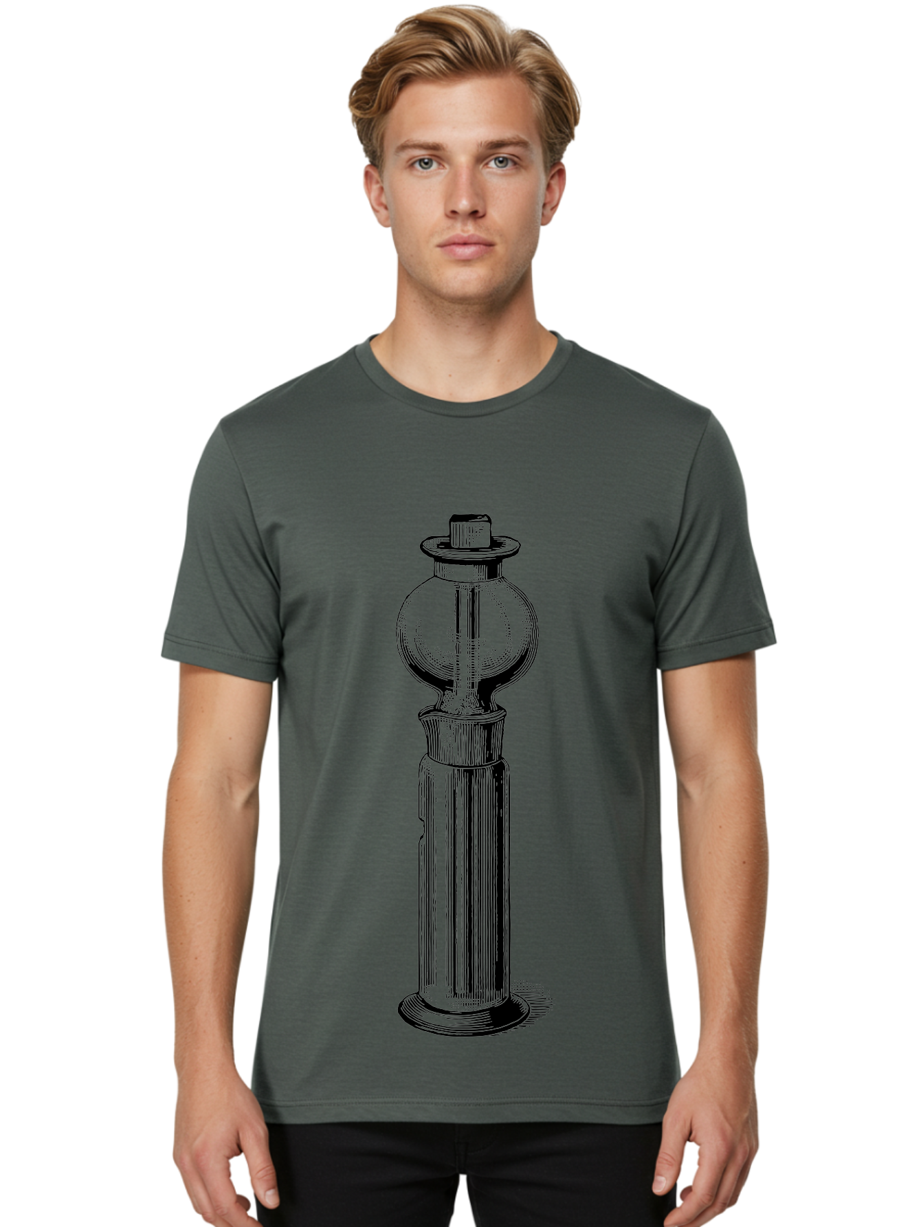 Lamp-Post Men'S Graphic Tee, 100% Cotton, Comfortable Casual Summer Wear, Machine Washable, Vintage Lamp Post, Street Lamp, Antique Lighting, Classic Design, Traditional Style, Ornate Details, Historic Architecture Aad628 16