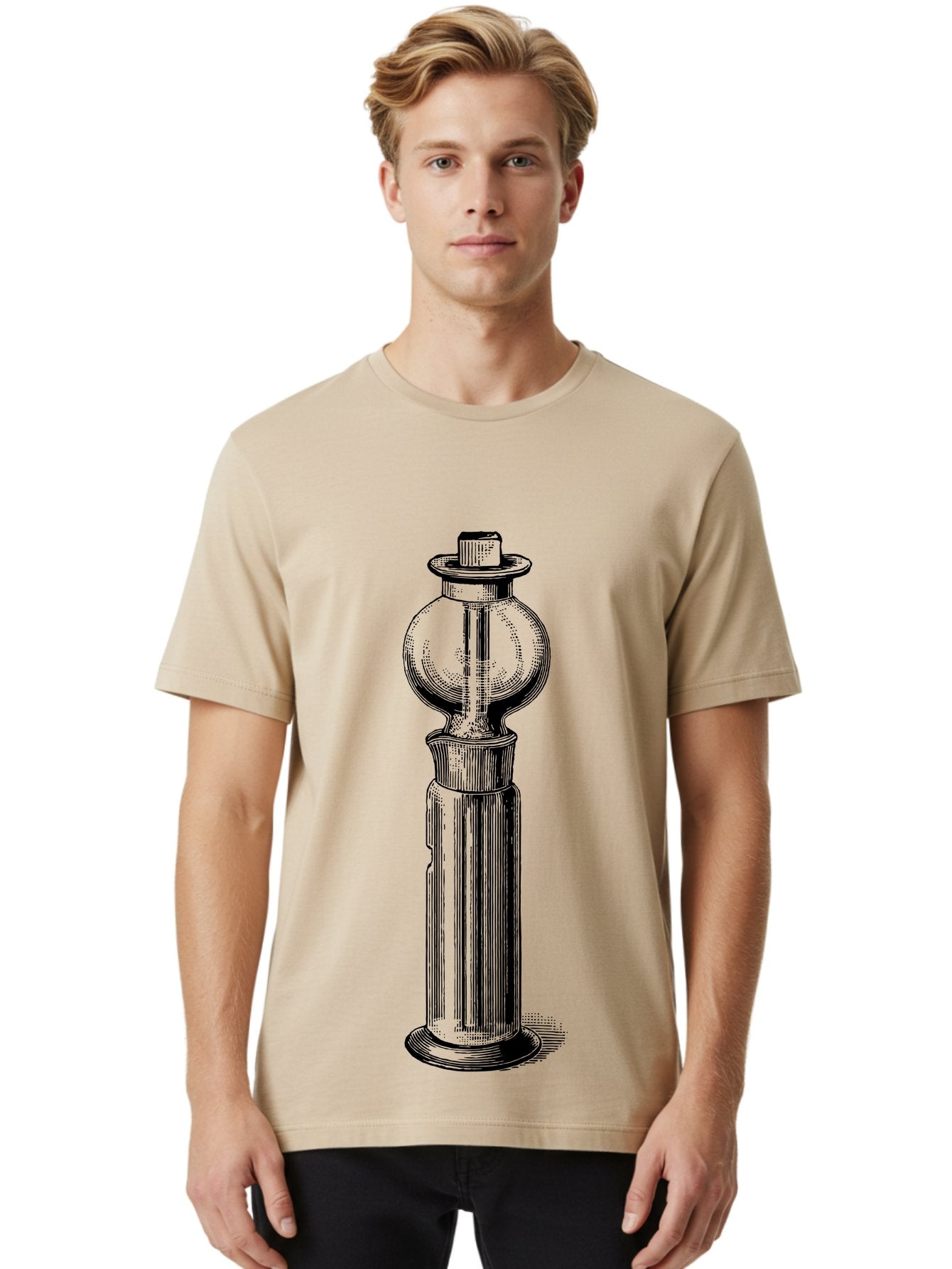 Lamp-Post Men'S Graphic Tee, 100% Cotton, Comfortable Casual Summer Wear, Machine Washable, Vintage Lamp Post, Street Lamp, Antique Lighting, Classic Design, Traditional Style, Ornate Details, Historic Architecture Aad628 17