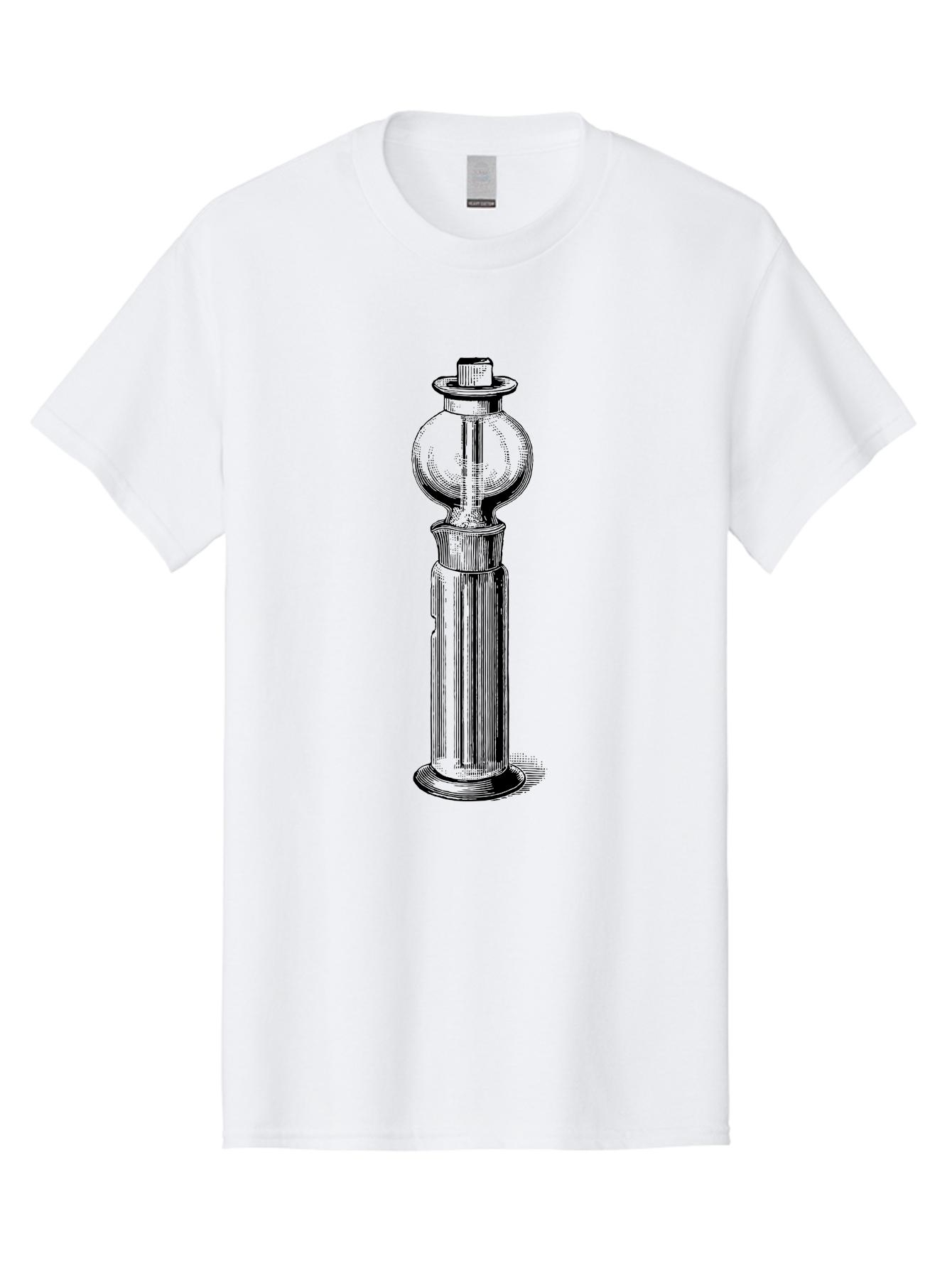 Lamp-Post Men'S Graphic Tee, 100% Cotton, Comfortable Casual Summer Wear, Machine Washable, Vintage Lamp Post, Street Lamp, Antique Lighting, Classic Design, Traditional Style, Ornate Details, Historic Architecture Aad628